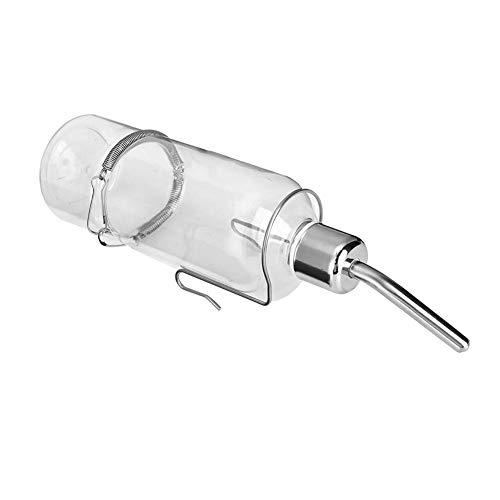 Automatic Hanging No-Drip Pet Water Bottle - Stainless Steel Water Dispenser for Cats, Dogs, Rabbits, Parrots & Hamsters - Large Size - Perfect for Cages, Kennels and Outdoor Use