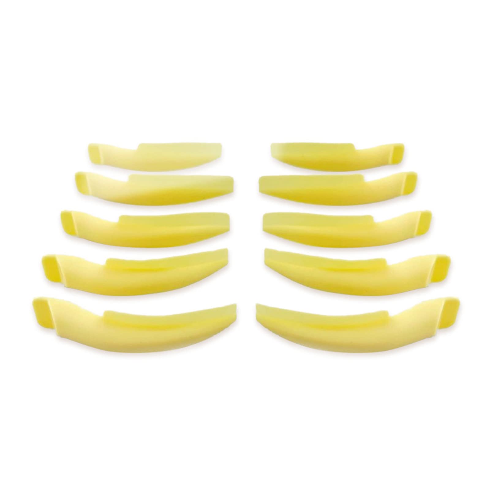 EXCLUZO 5 Pairs Reusable Silicone Eyelash Lift Pads - Soft Lash Perm Shields for Different Length Eyelashes (5 Sizes) - Perfect for Salon, Home Use & Professional Eyelash Extensions