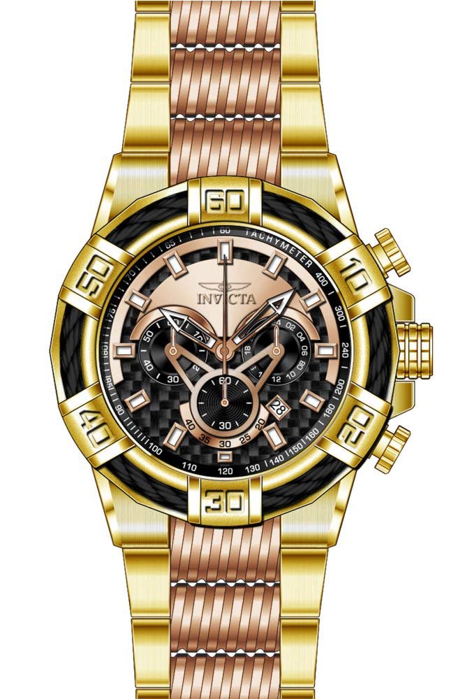 Invicta Men's 25765 Bolt Gold Quartz Watch - Stylish Analog Timepiece for Business, Casual Wear & Special Occasions