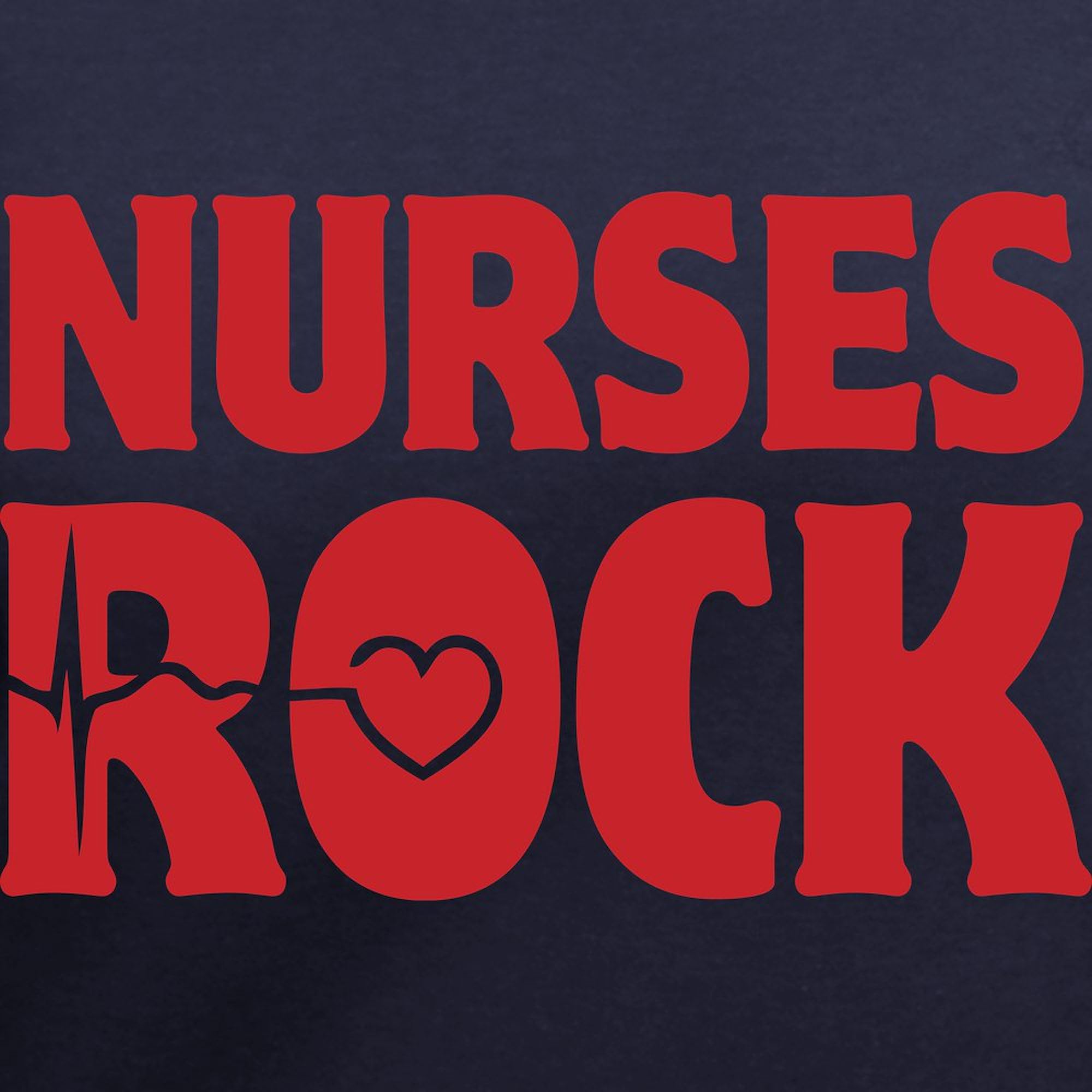 Nurses Rock Women's V-Neck T-Shirt - Soft Cotton Tee for Healthcare Workers | Perfect for Nurses Week, Medical Appreciation Gifts & Casual Wear