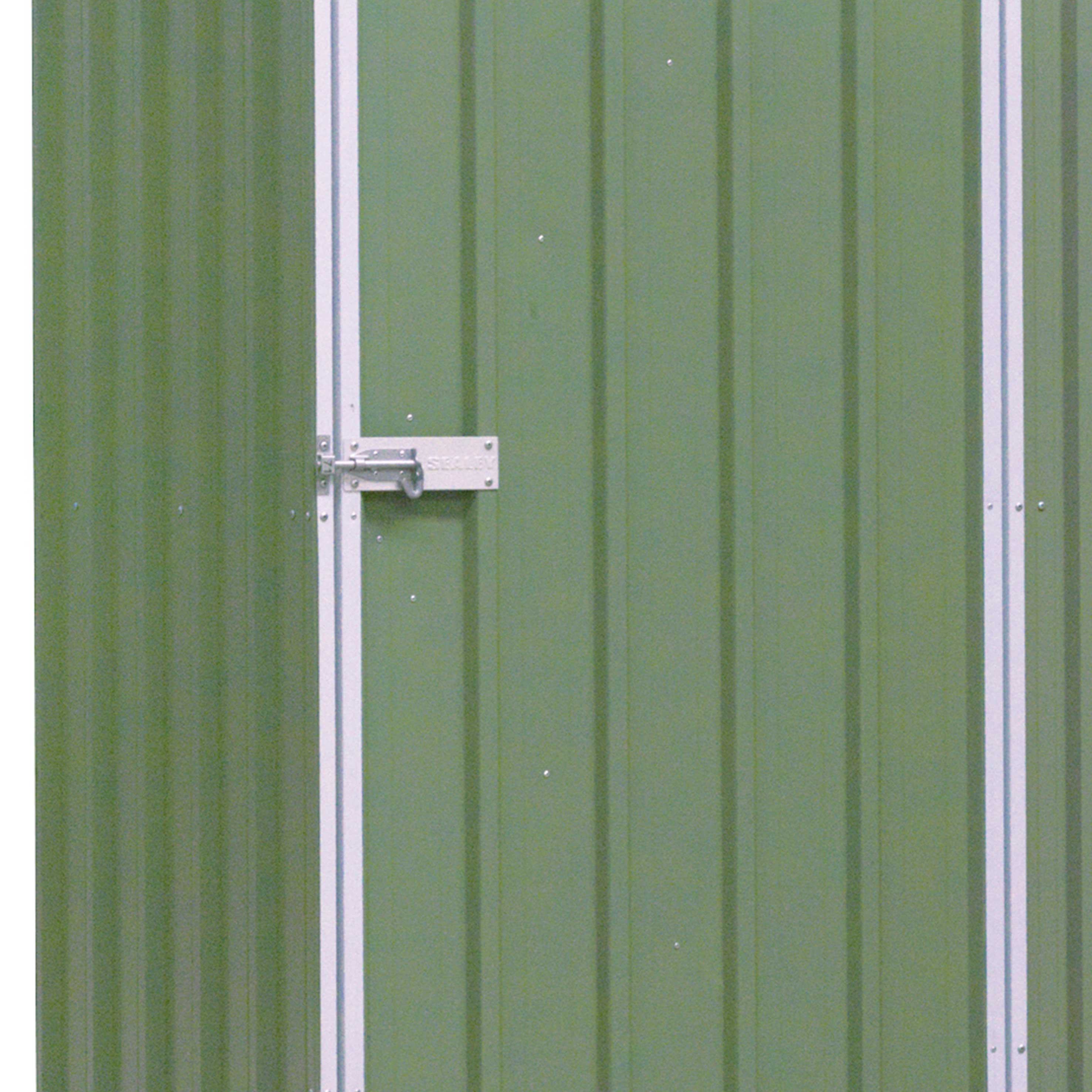 5FT x 2.5FT Galvanized Steel Outdoor Storage Shed with Pent Roof - Heavy Duty Garden Shed for Patio, Backyard & Lawn Equipment Storage (Green, Model DG113)