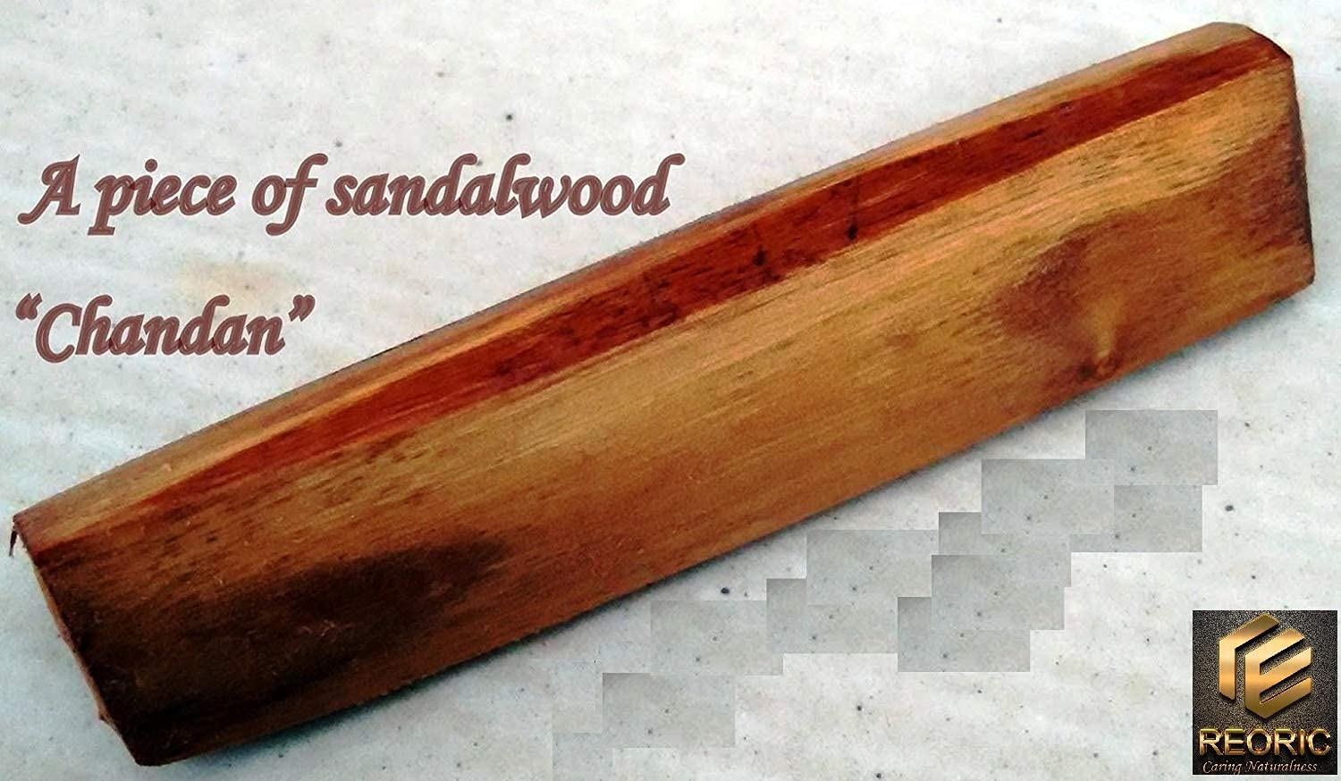 Original Pure Sandalwood Stick for Face & Puja - 35g Natural Chandan Wood Stick for Skincare & Religious Ceremonies - Perfect for Daily Beauty Rituals & Spiritual Offerings