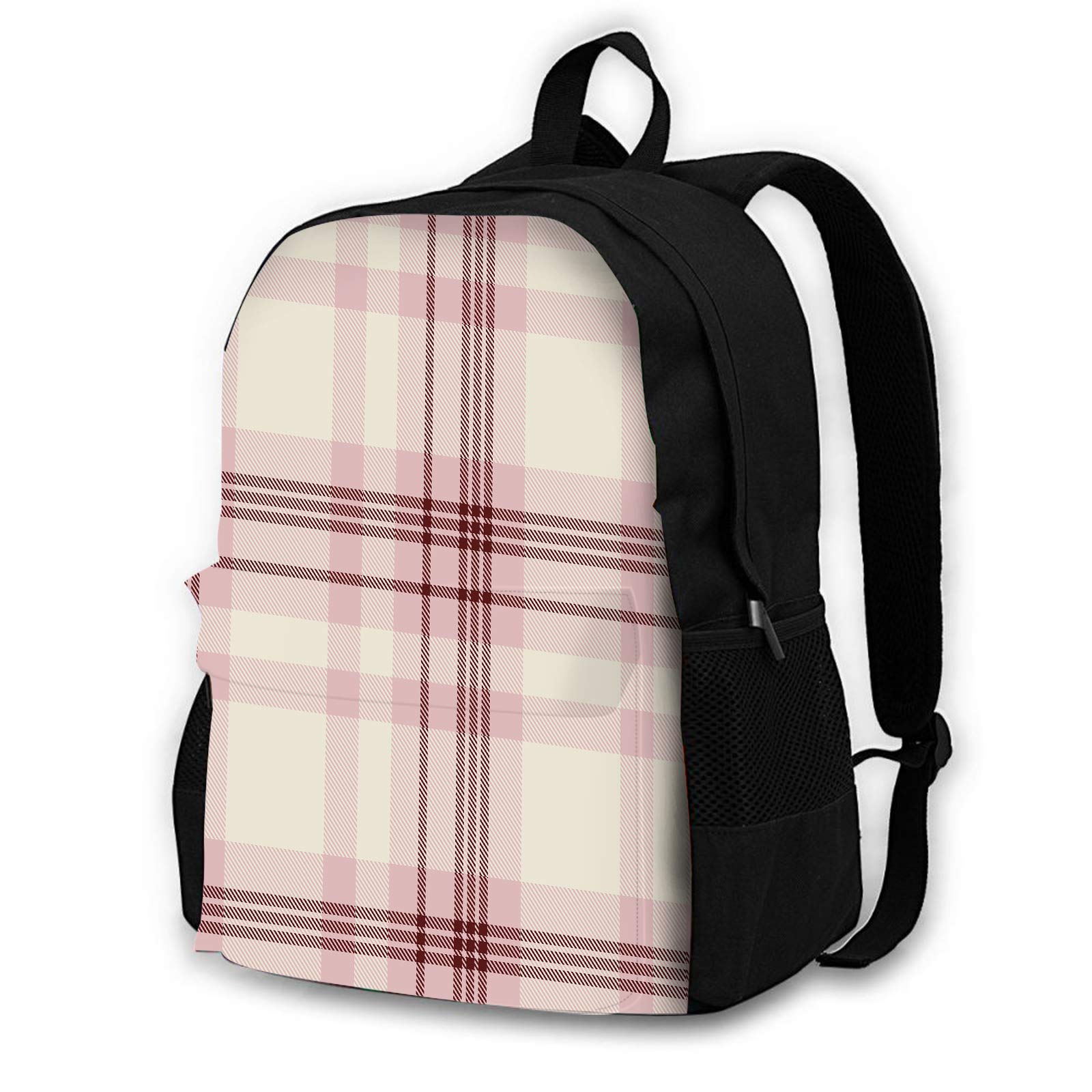 HGOD DESIGNS Stylish Plaid Check Backpack for Men & Women - Durable School Backpack, Travel Backpack for College, Work & Outdoor Adventures