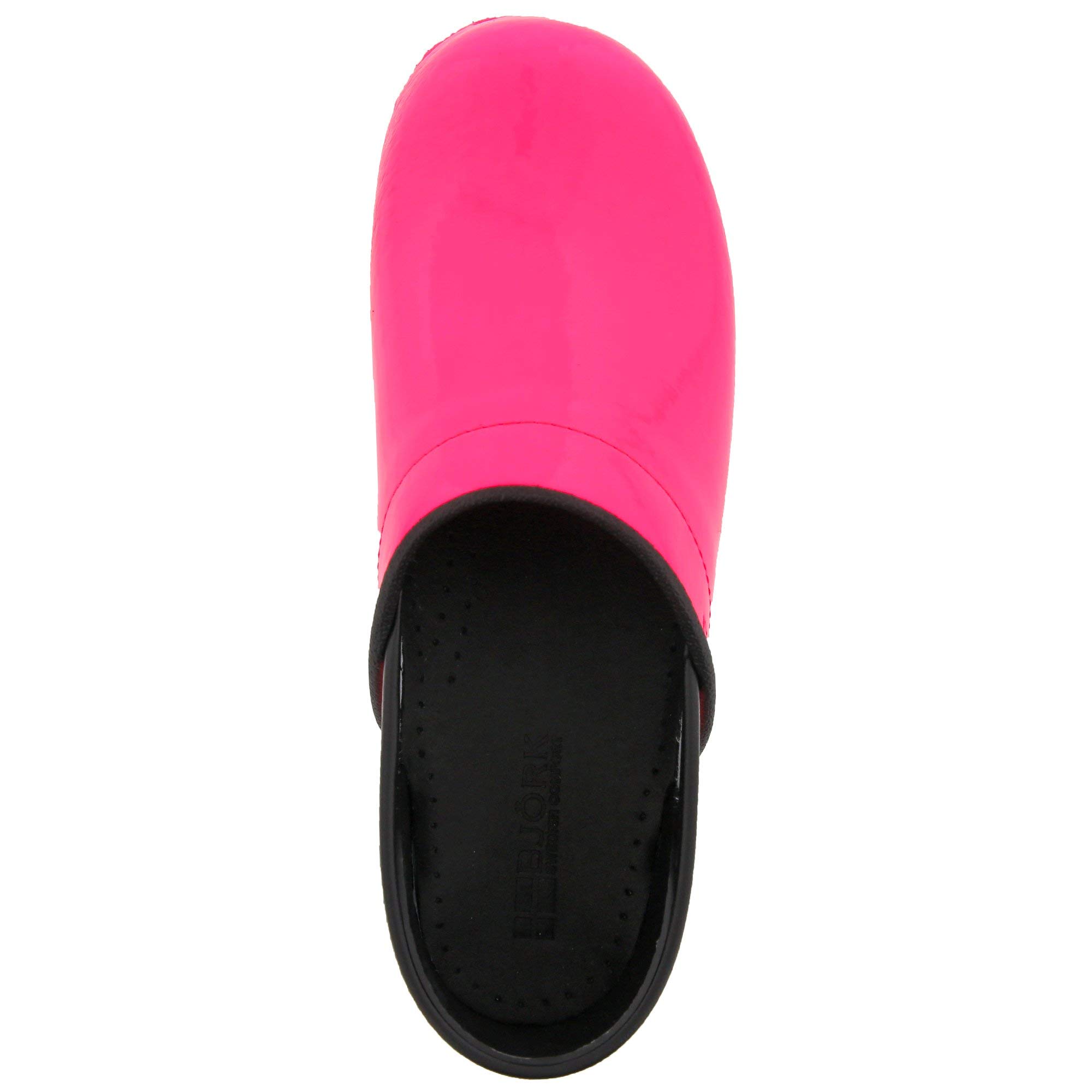 BJORK Swedish Comfort Women's Professional Leather Clogs - Slip-Resistant Work Shoes for Nurses, Chefs & Healthcare Professionals