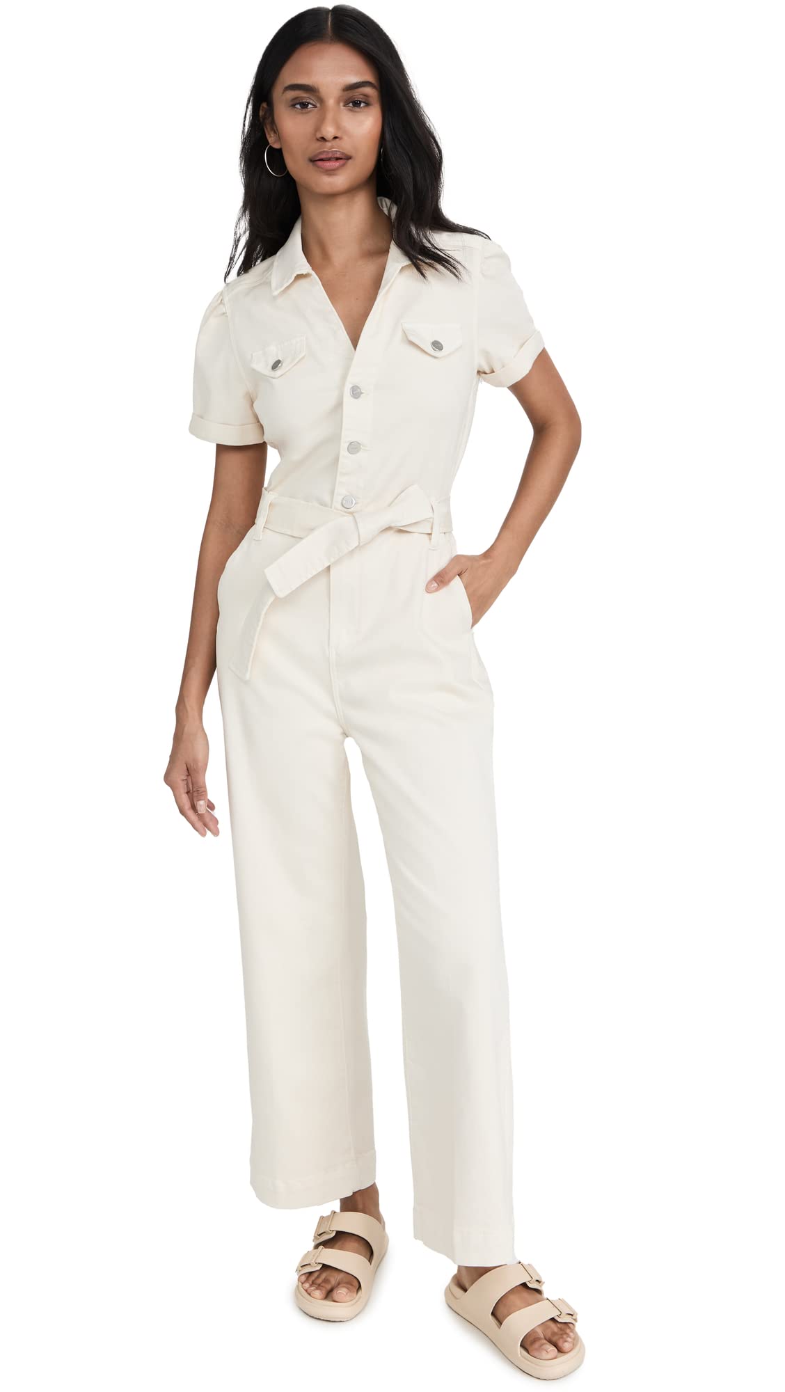PAIGE Women's Anessa Jumpsuit - Stylish One-Piece Romper for Casual Wear | Perfect for Summer Outfits, Beach Vacations & Date Nights