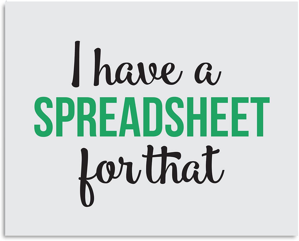 Funny Accounting Wall Art Canvas - Office Decor for Accountants & Tax Professionals - 40x32 Ready to Hang - Perfect Gift for Accountant Appreciation & Cubicle Decoration - Great for Home Office, Accounting Firms & Tax Season Humor