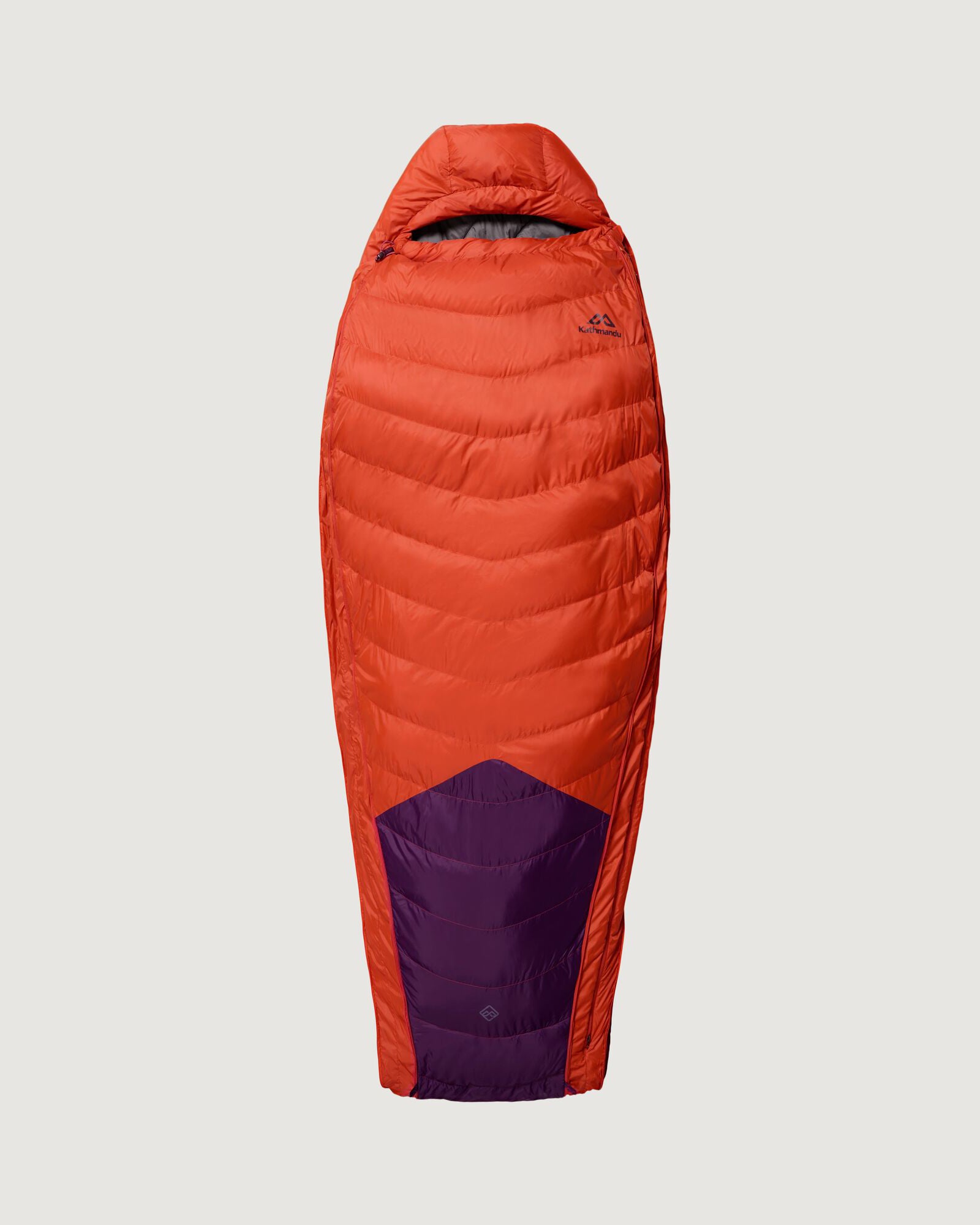 Vurso 2°C Large Sleeping Bag for Camping & Hiking - Red Earth/Jam Color, Lightweight & Waterproof for Outdoor Adventures