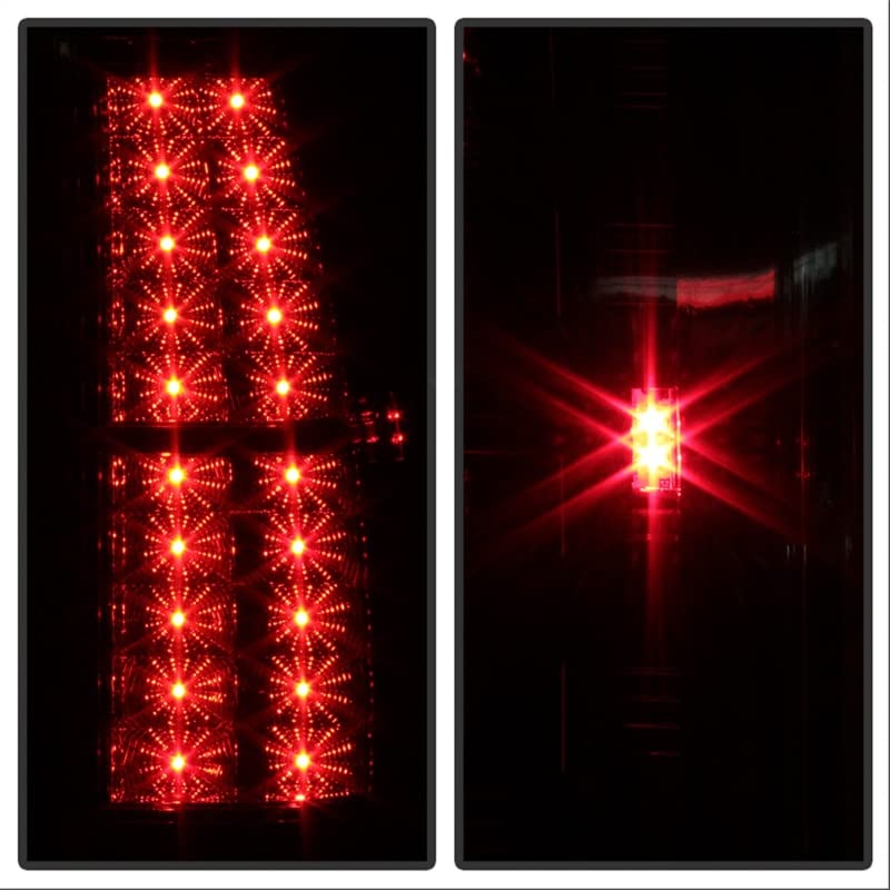 Spyder Auto 5002150 LED Tail Lights - Red/Clear Smoke Lens - Compatible with [Vehicle Model] - High Visibility & Durable Design - Perfect for Night Driving & Car Customization