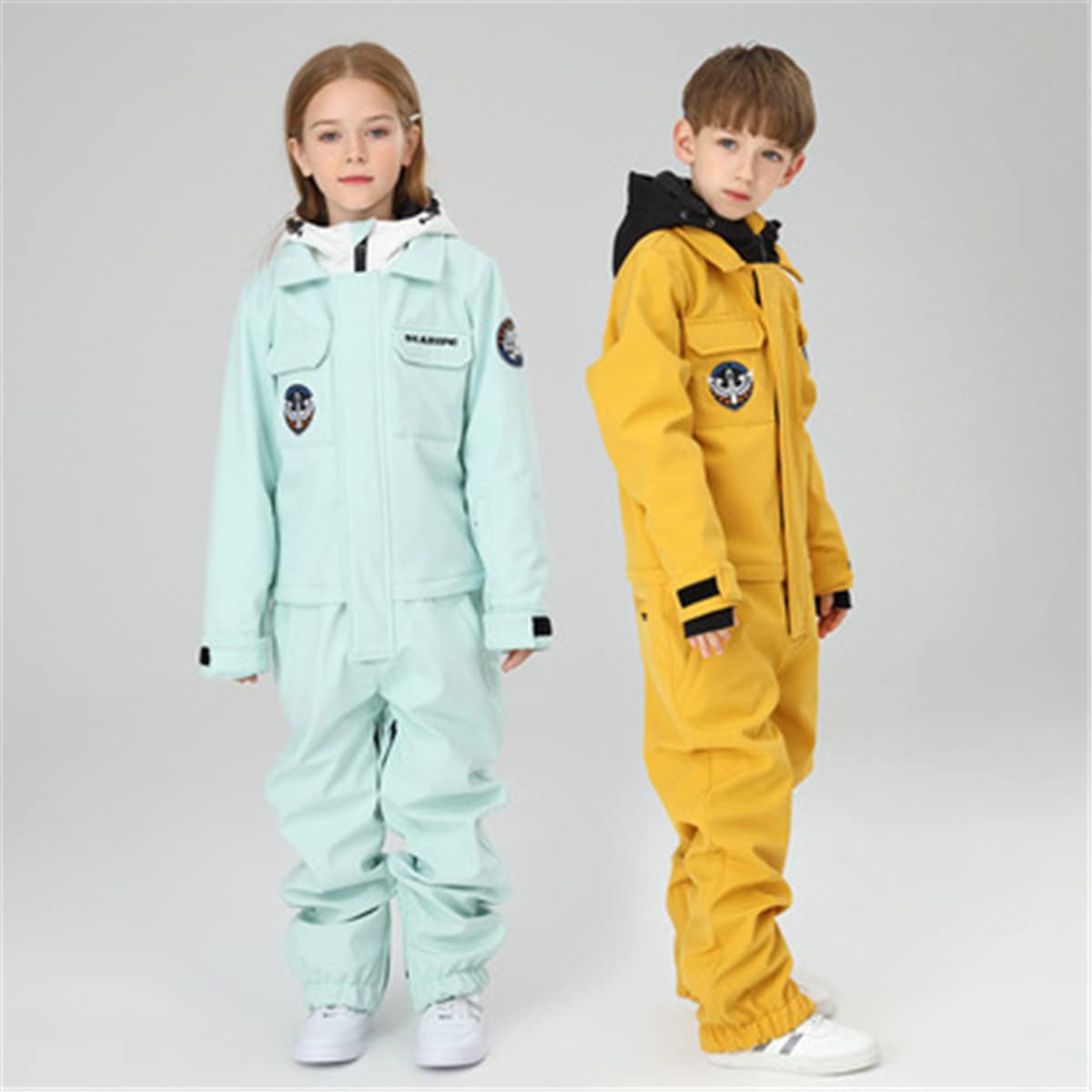 Kids Winter Snowsuits for Boys & Girls - Waterproof One-Piece Ski Suits, Warm Snowboarding Jumpsuits for Outdoor Snow Sports | Perfect for Skiing, Sledding & Winter Play