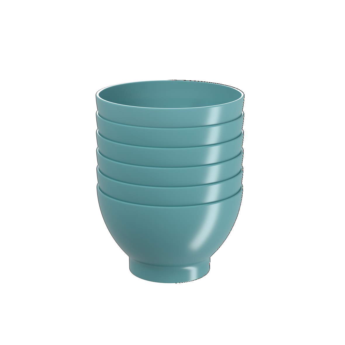 Eco-Friendly Plastic Bowl for Cereal, Dessert, Ice Cream & Soup - Microwave & Dishwasher Safe - 17 oz Baltic Blue - Perfect for Home, Office & Outdoor Picnics