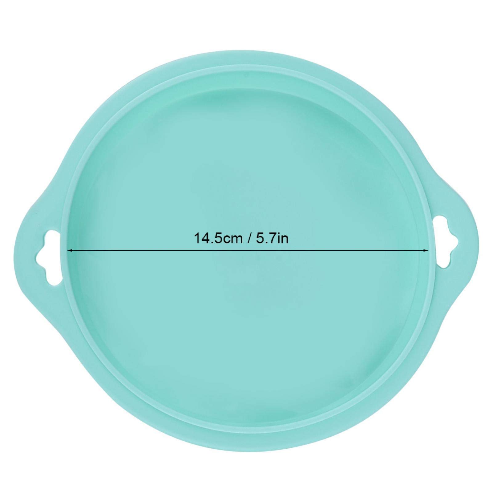 4PCS Silicone Round Cake Pans - Nonstick Baking Molds for Cheesecake, Rainbow Cake, Chiffon Cake & Pizza Crust (Green) - Perfect for Home Baking, Party Desserts & DIY Cooking
