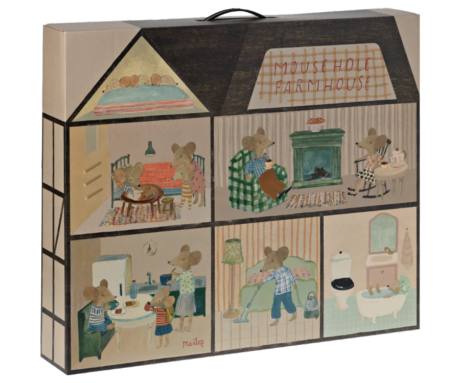 Maileg Mouse Hole Farmhouse Toy - Adorable Miniature Playhouse for Kids | Perfect for Imaginative Play, Storytelling & Collectible Displays