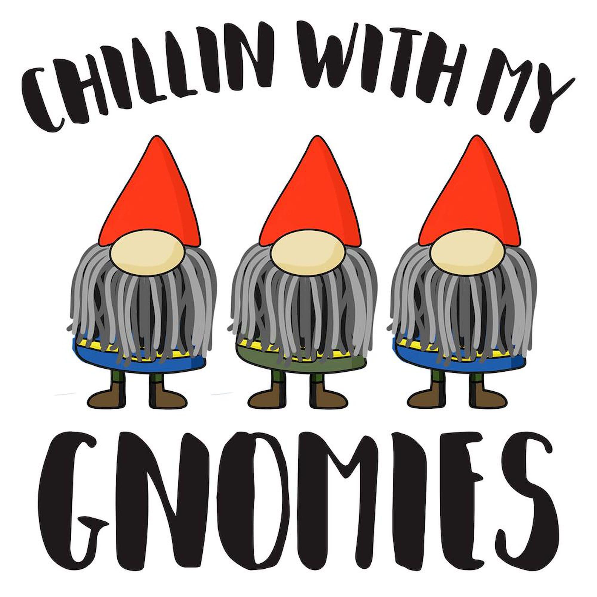 Chillin With My Gnomies 20oz Ceramic Coffee Mega Mug - Large Insulated Tea & Hot Drink Cup for Home, Office, Camping - Funny Gnome Gift for Coffee Lovers