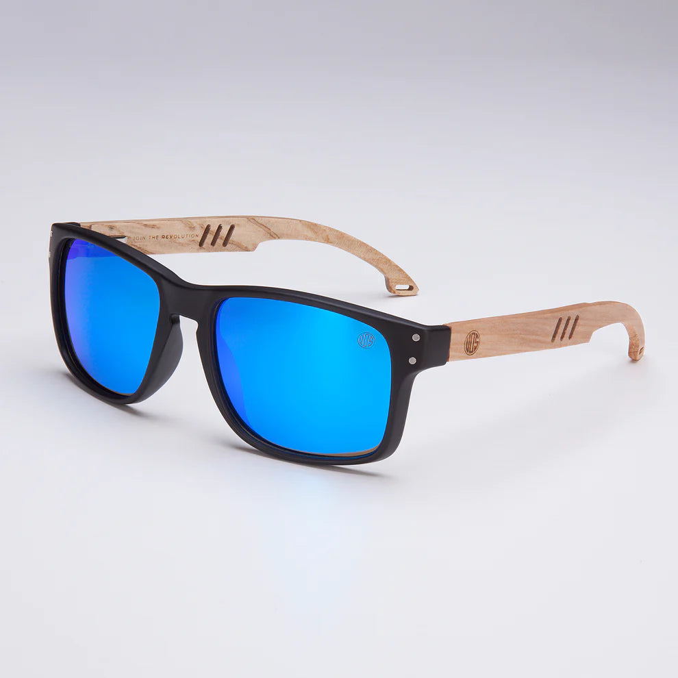 Bells Blue Mirror Sunglasses - Polarized UV Protection for Men & Women - Perfect for Driving, Beach, and Outdoor Activities