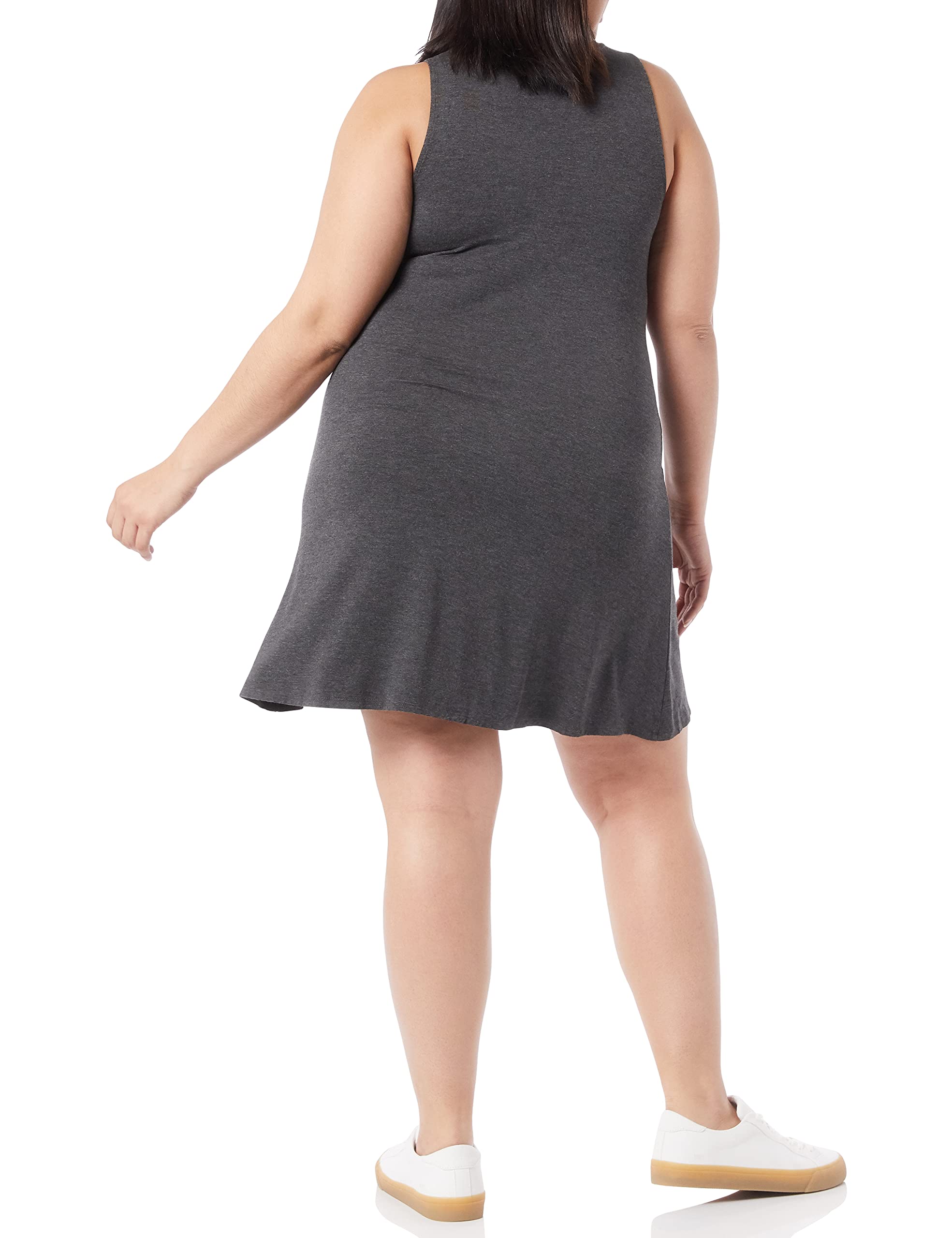 Amazon Essentials Women's Tank Swing Dress - Plus Size Flowy Casual Summer Dress for Beach, Vacation & Everyday Wear