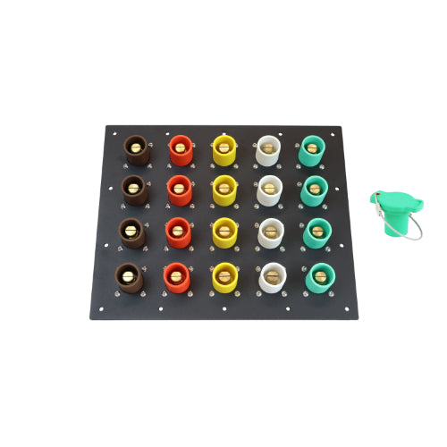 1600A Non-Metallic Double Set Screw Male CAM Lock Panel - 20 Position Electrical Connector for Industrial Power Distribution & Panel Wiring