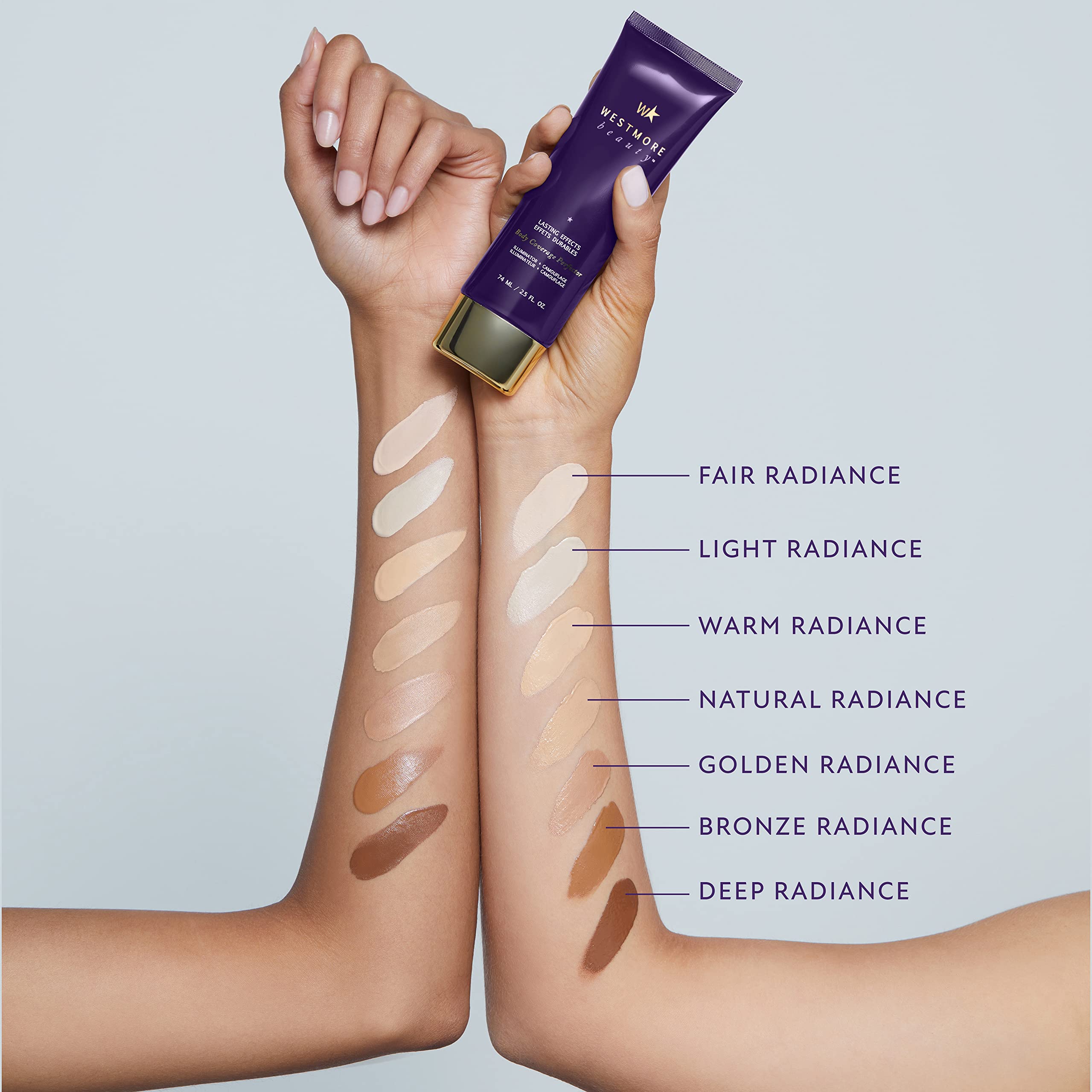 Westmore Beauty Waterproof Body Makeup - Tattoo Cover Up, 3.5 Oz for Legs & Body - Perfect for Daily Wear & Special Events