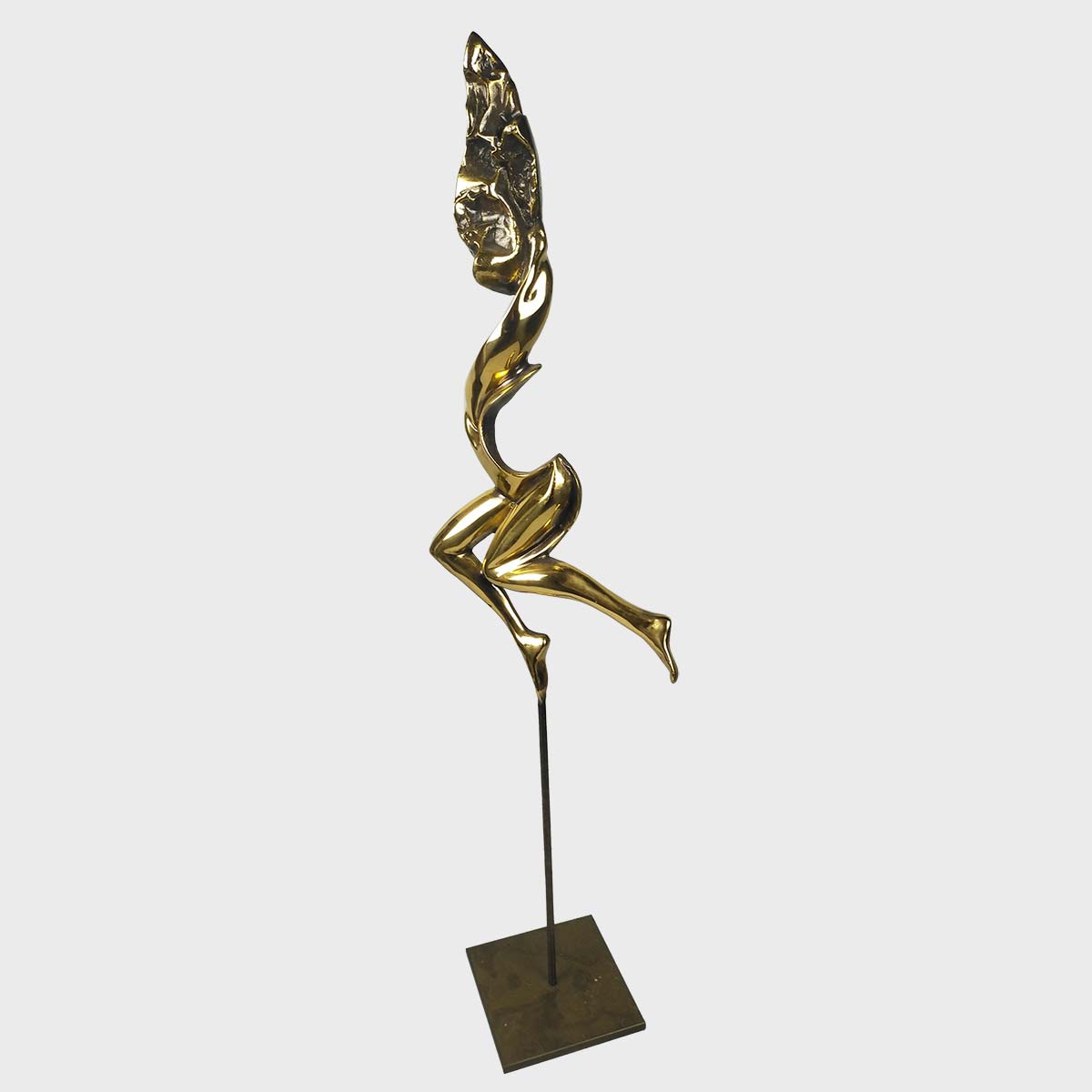 Slancio d'Amore Bronze Sculpture - Handmade Italian Figurine for Home Decor, Wedding Gift & Romantic Anniversary Present