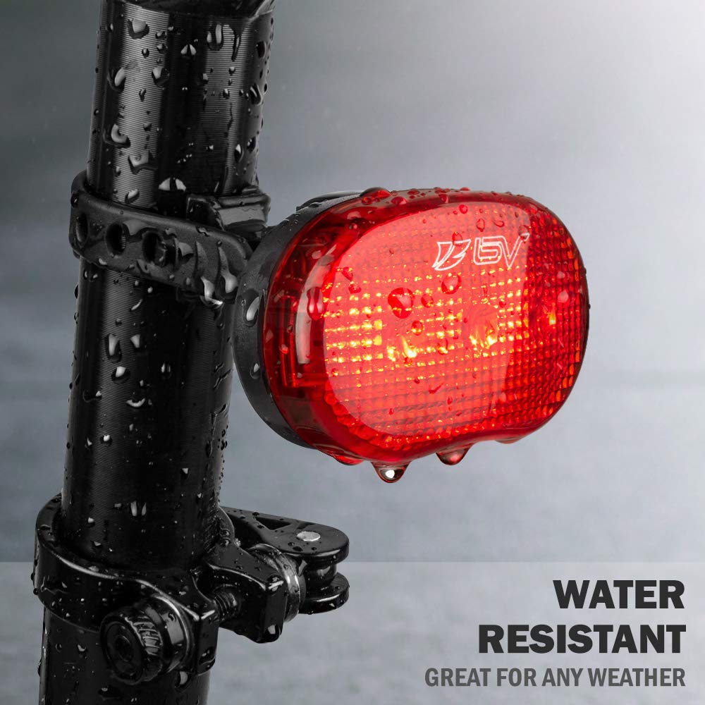 BV Large Bike Saddle Bag with LED Bike Light Set - Waterproof Cycling Accessories for Mountain & Road Bikes - Perfect for Commuting, Night Riding & Outdoor Adventures