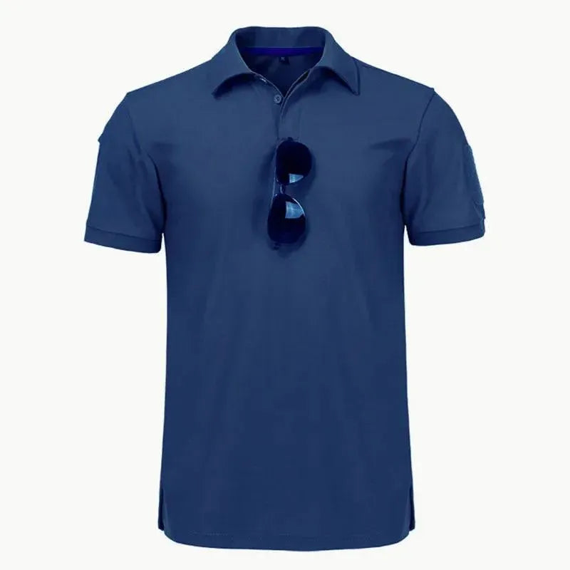 Custom Embroidered Men's Polo Shirt with Logo - Premium Cotton Golf Shirt for Men - Business Casual & Golf Wear