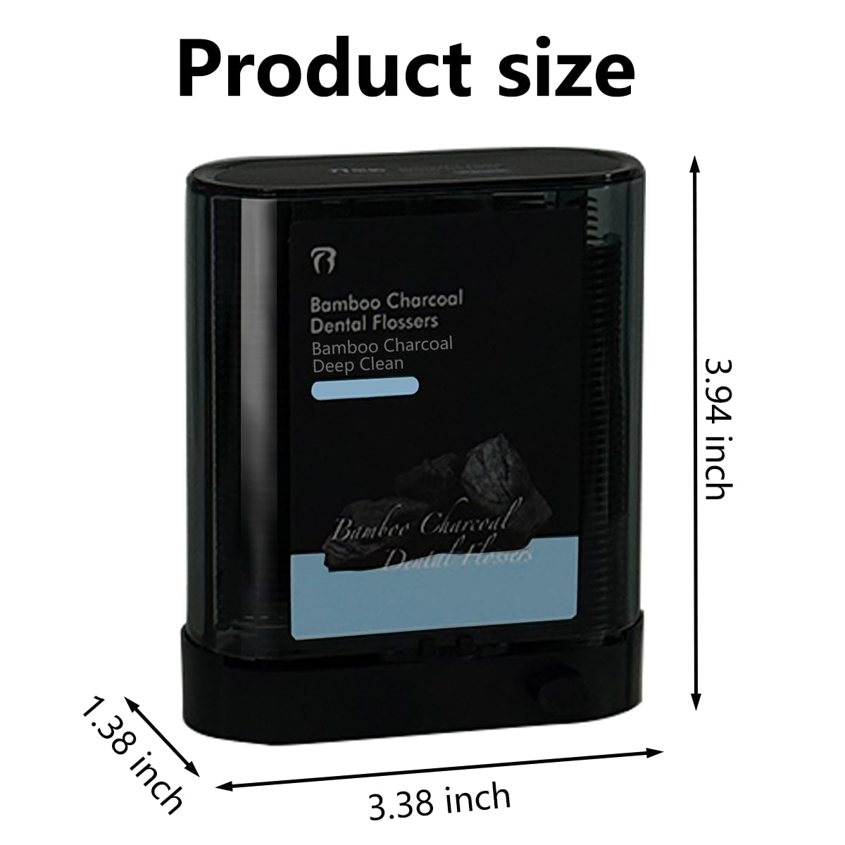 **Refillable Portable Dental Floss Dispenser with 88 Tasteless Floss Picks – Left & Right Press Pop-Up Design for Travel, Home & Office Use**