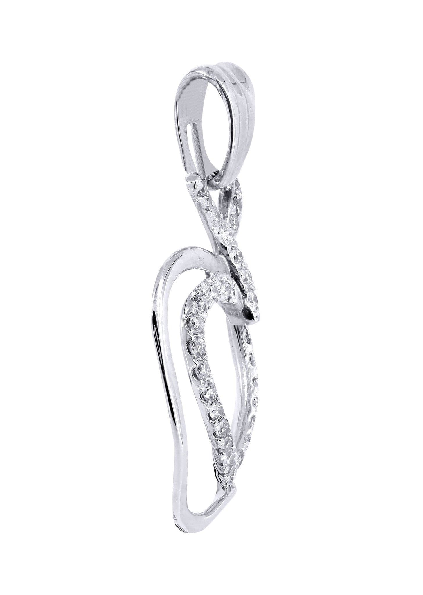 0.38 Carat Diamond Apple Pendant Necklace - 2.07 Grams 14K Gold Jewelry for Women - Perfect Gift for Anniversary, Birthday & Valentine's Day