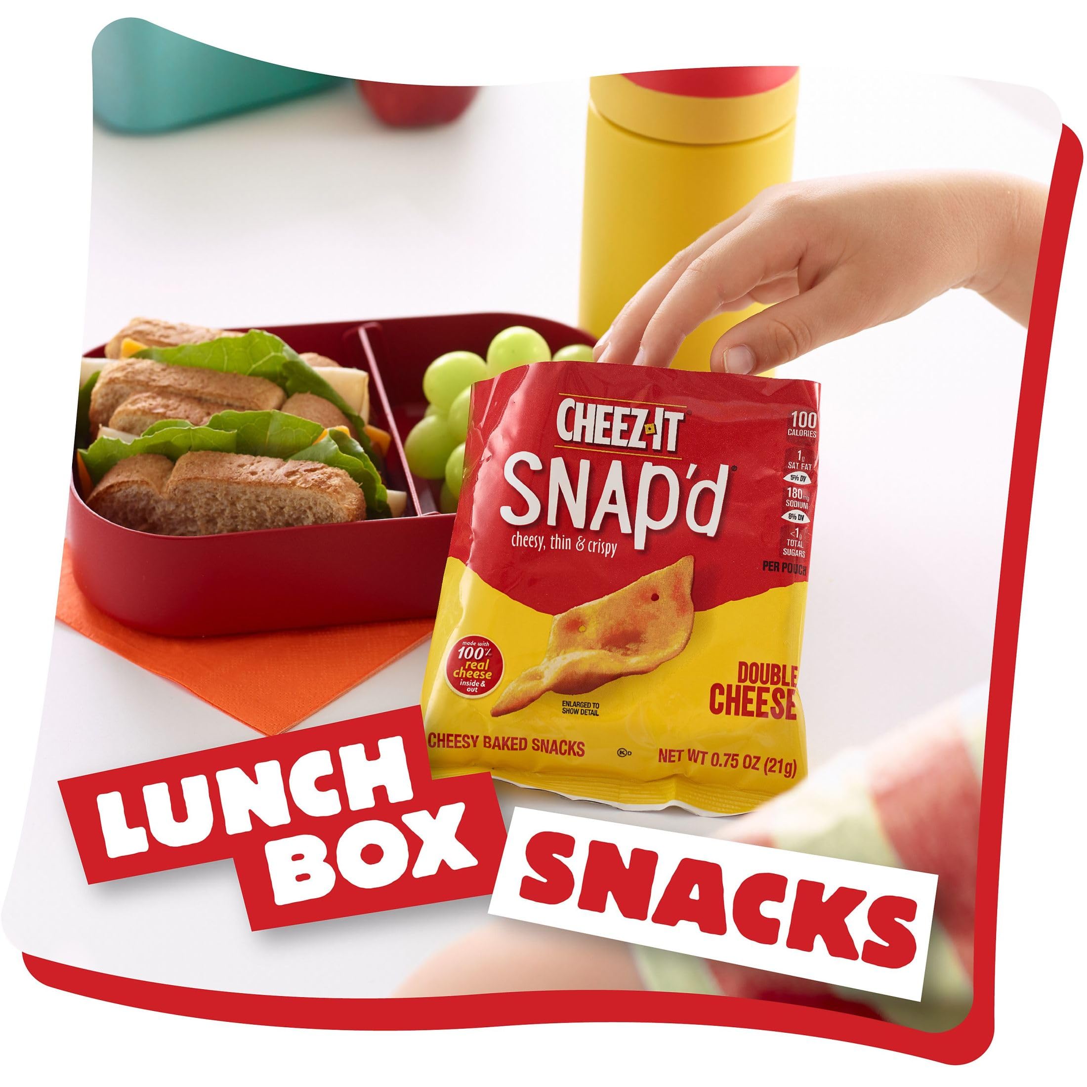 Cheez-It Baked Cheese Crackers Variety Pack - 42 Individually Wrapped Snack Packs | Perfect for Lunch Boxes, Office Snacks, School Treats & Road Trips