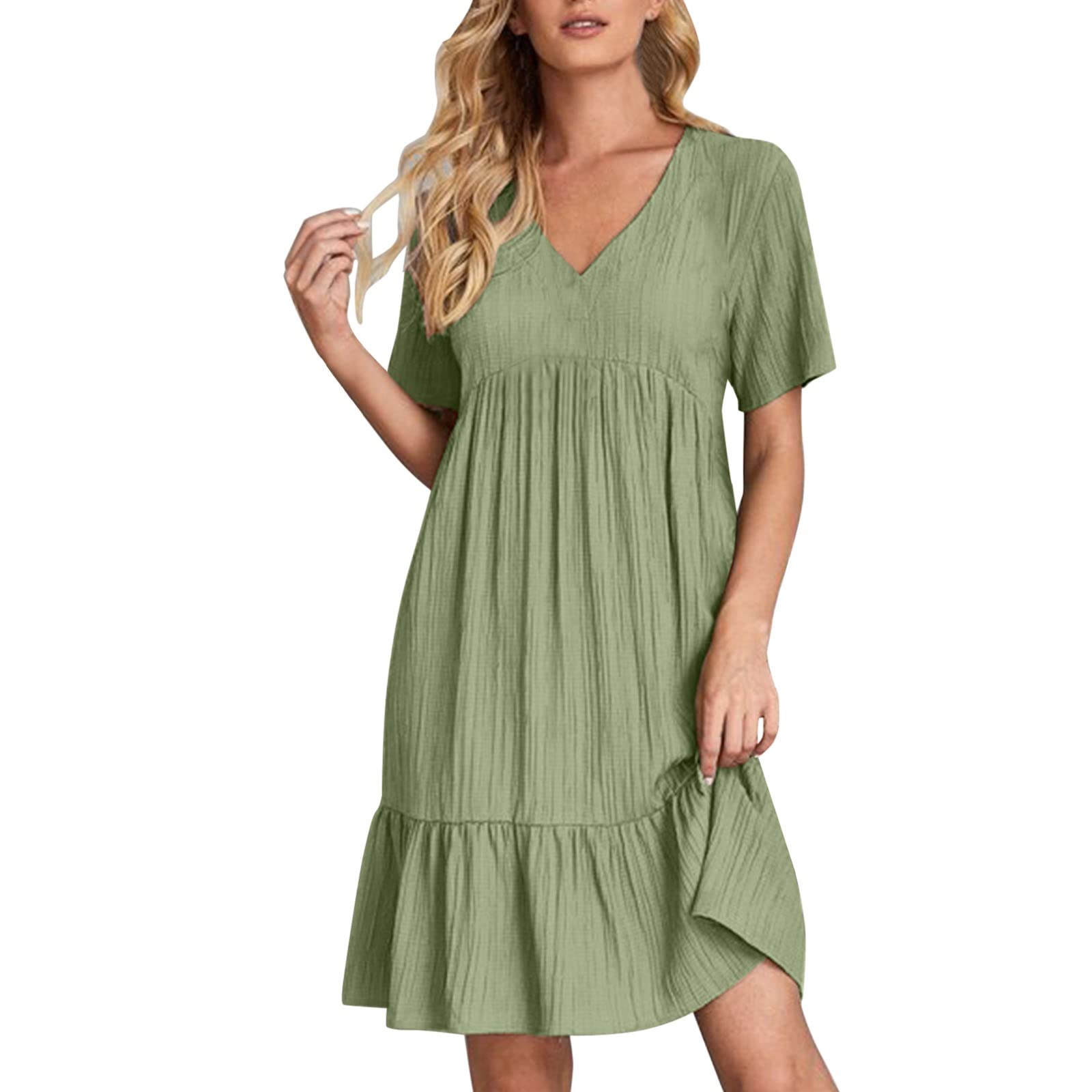 Elegant Long Black T-Shirt Dress for Women - Casual Green Cocktail Dress for Friday Sales | Perfect for Parties, Date Nights & Office Wear