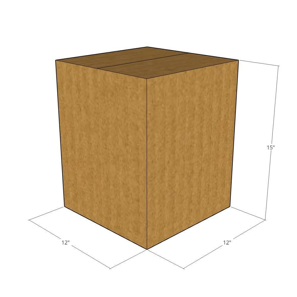 75 Pack 12x12x15 Inches 32 ECT Corrugated Moving Boxes | Heavy Duty Shipping Boxes for Business, Office & Home Use | Perfect for Packing, Storage & Moving Supplies