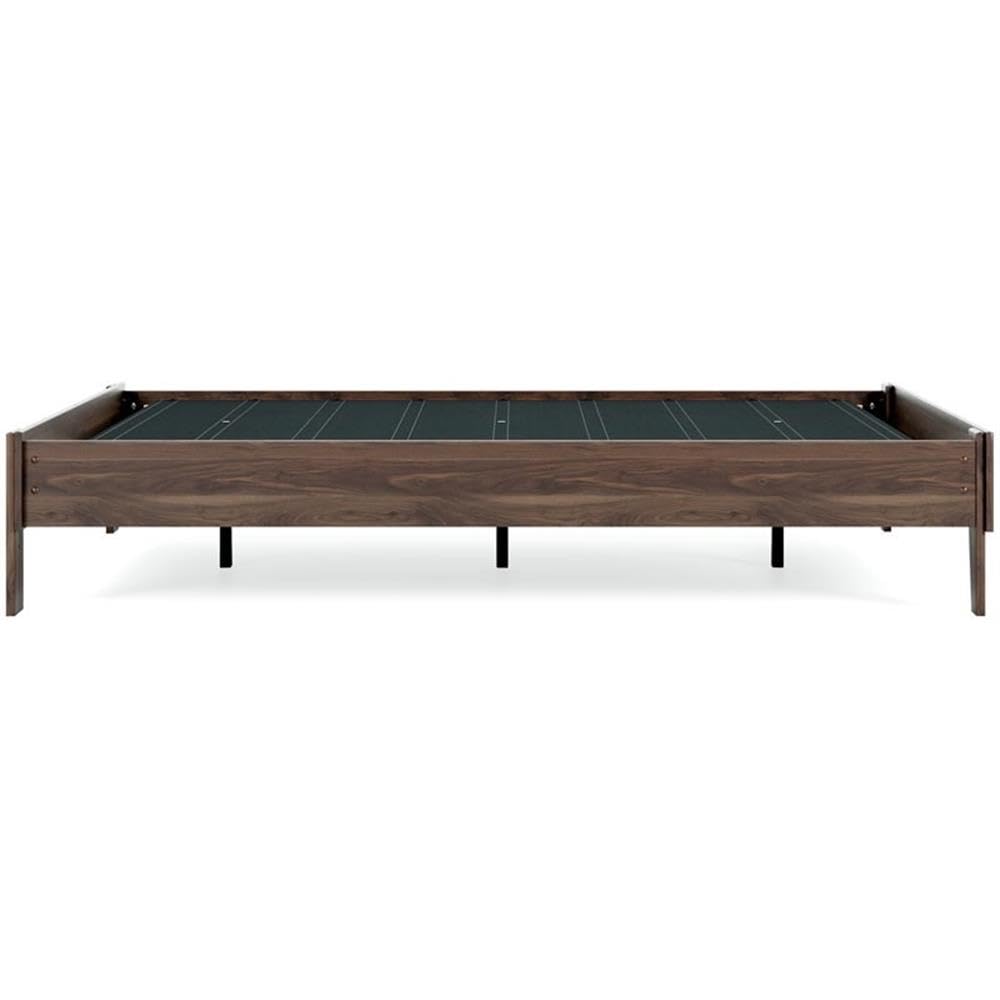 Home Square 2-Piece Queen Bedroom Set with Upholstered Headboard & Sturdy Platform Bed in Rich Mocha Finish - Perfect for Modern Master Bedrooms & Guest Rooms