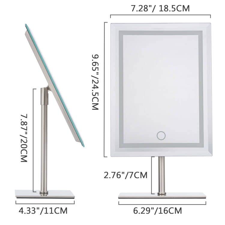 Waneway Full Metal Vanity Mirror with 80 LED Lights & 10X Magnification - USB Powered Lighted Makeup Mirror for Dressing Table | Perfect for Home Beauty Salon, Bedroom Decor & Professional Makeup Application