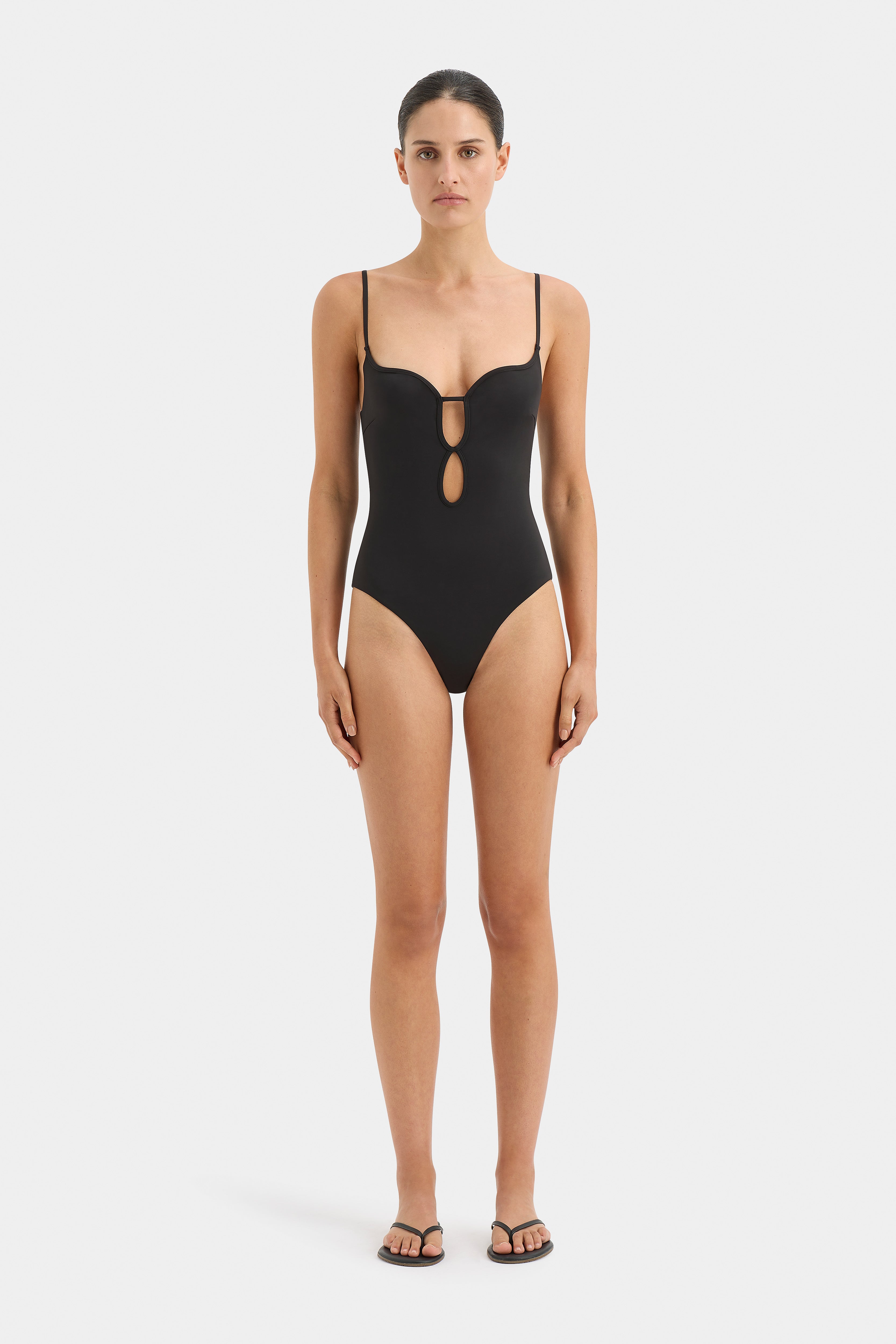 Renata Keyhole One Piece Swimsuit - Sexy High Cut Monokini Bathing Suit for Women - Perfect for Beach, Pool, and Summer Vacations