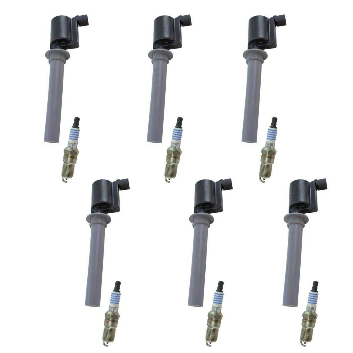 High Performance Engine Ignition Coil & Spark Plug Kit - 12 Piece Set Compatible with Mazda 6 (2014-2021) | Improves Fuel Efficiency & Acceleration | Perfect for DIY Auto Repair & Engine Maintenance