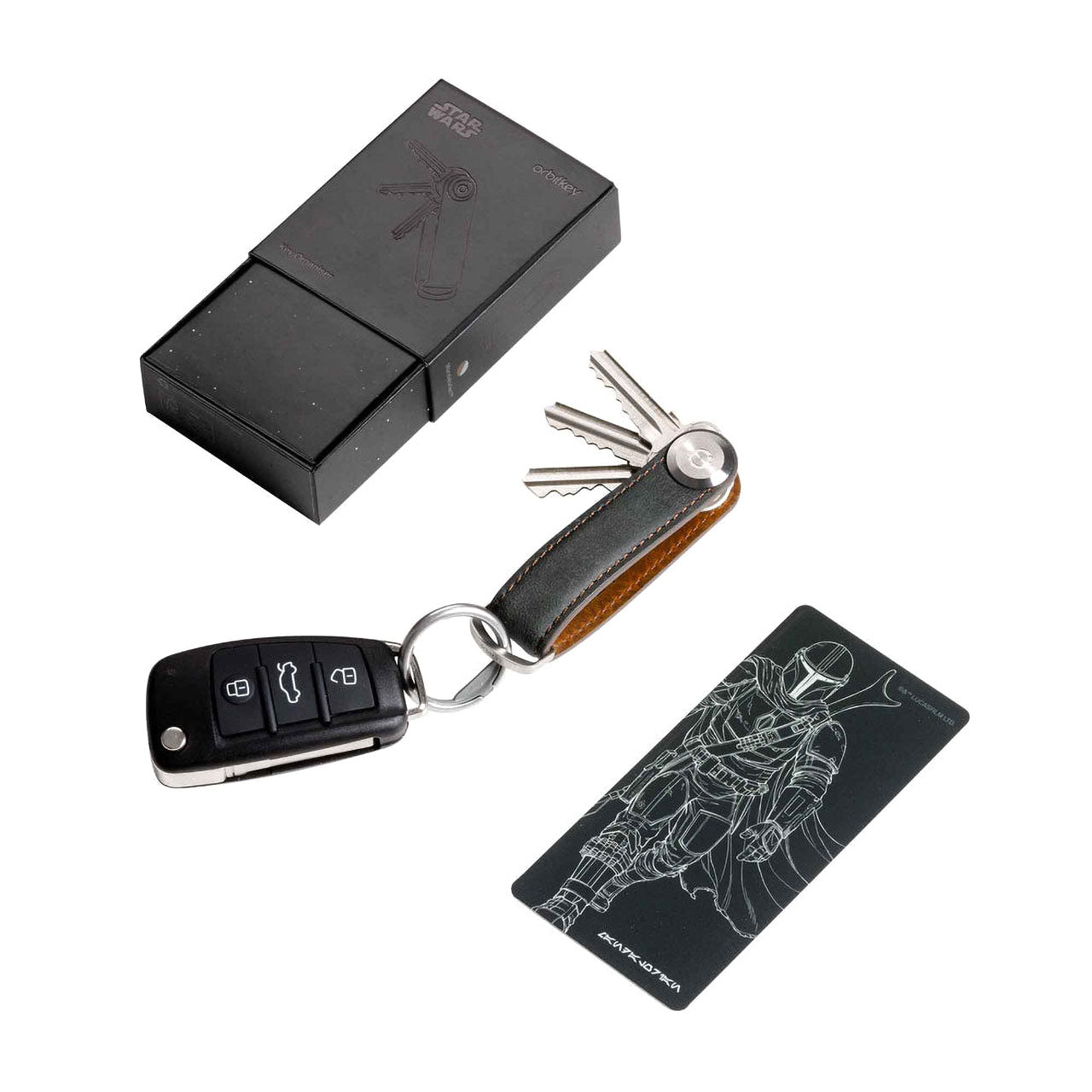 Star Wars Themed Leather Key Organizer - Durable & Stylish Key Holder for Fans - Perfect for Home, Office, and Travel Use