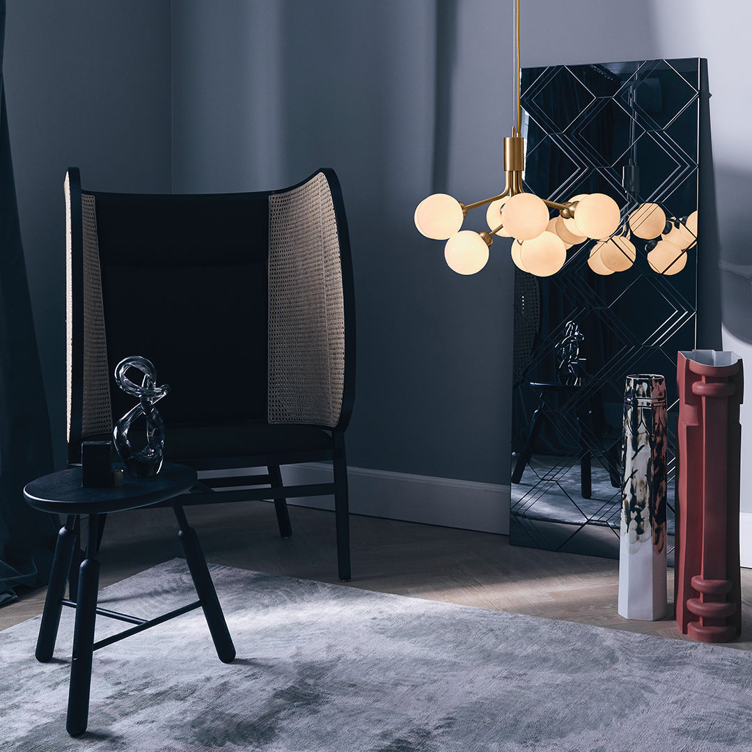 Apiales 9-Light Modern Crystal Chandelier - Elegant Ceiling Lighting Fixture for Dining Room, Living Room & Bedroom Decor