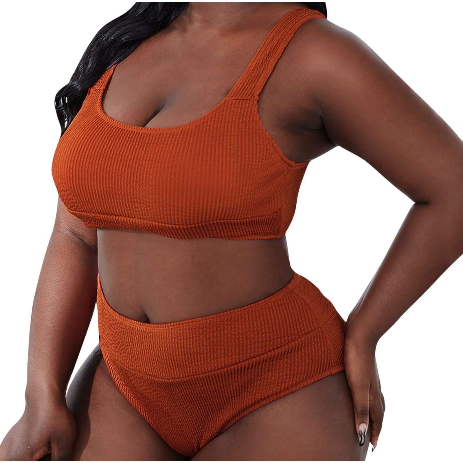 Plus Size Sexy Bikini Set - Women's 2-Piece Swimsuit for Beach & Pool