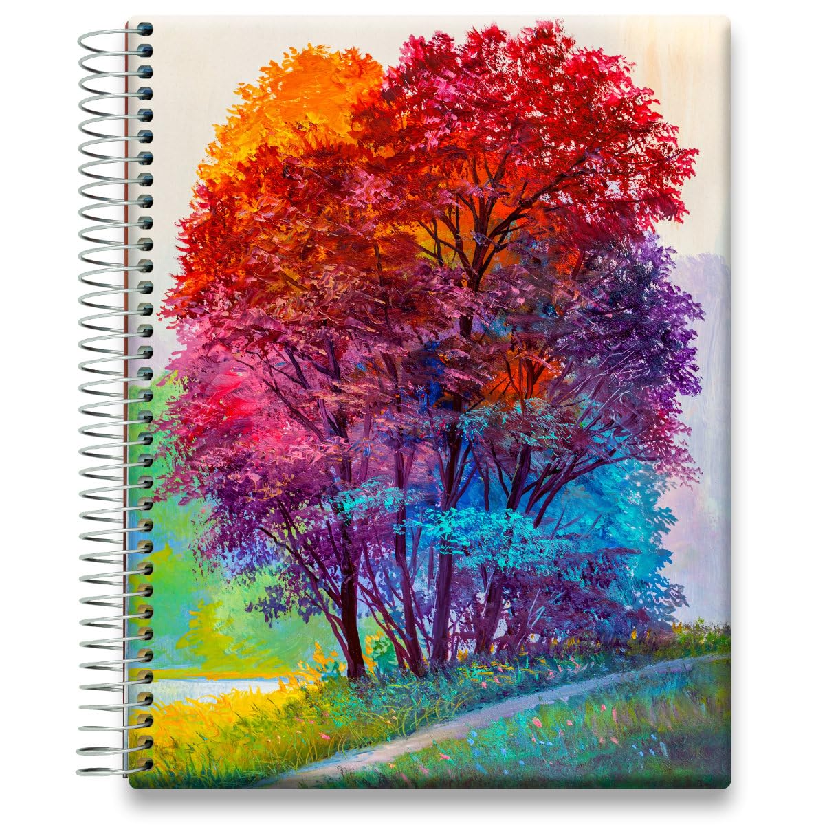 Tools4Wisdom 2025-2026 Academic Planner - April Start Hardcover Calendar (8.5x11 Inch) with Monthly, Weekly & Daily Sections - Oil Painting Forest Design - Perfect for Students, Teachers & Professionals - Ideal for School, Office & Home Organization