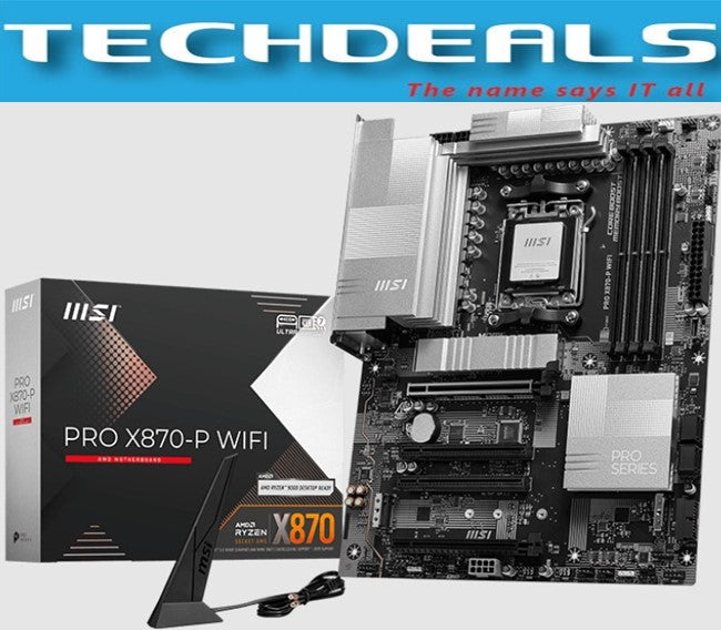 MSI PRO X870 P WIFI Motherboard - AMD AM5 Socket, DDR5, PCIe 5.0, Wi-Fi 6E, ATX Gaming & Workstation PC Build - Perfect for High-Performance Gaming, Content Creation, and Professional Workstations