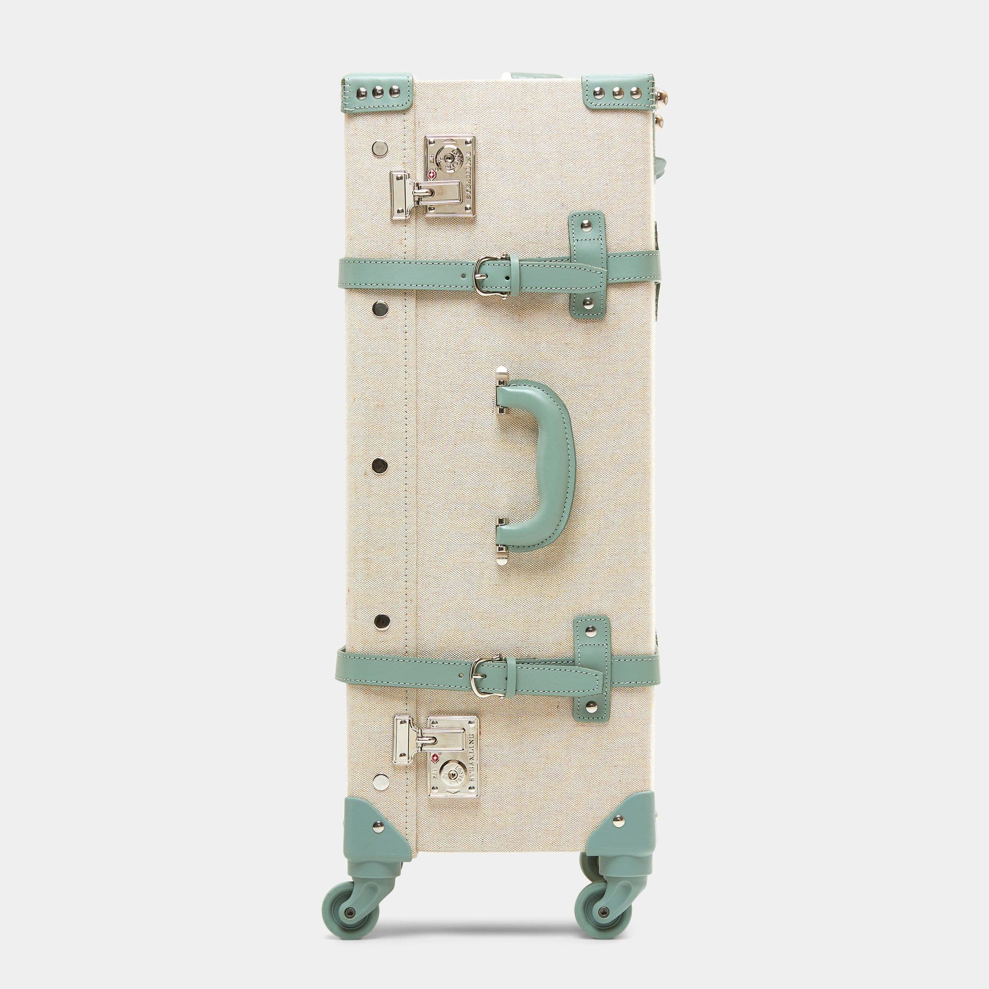 The Editor Sea Green Check-In Spinner Luggage - Lightweight & Durable Suitcase for Travel, Business Trips & Vacations