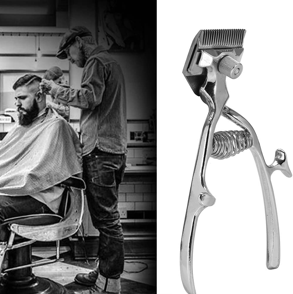 OIDESA Professional Stainless Steel Manual Hair Clipper - Classic Barber Tool for Hair Cutting & Trimming | Perfect for Home Grooming, Travel & Salon Use