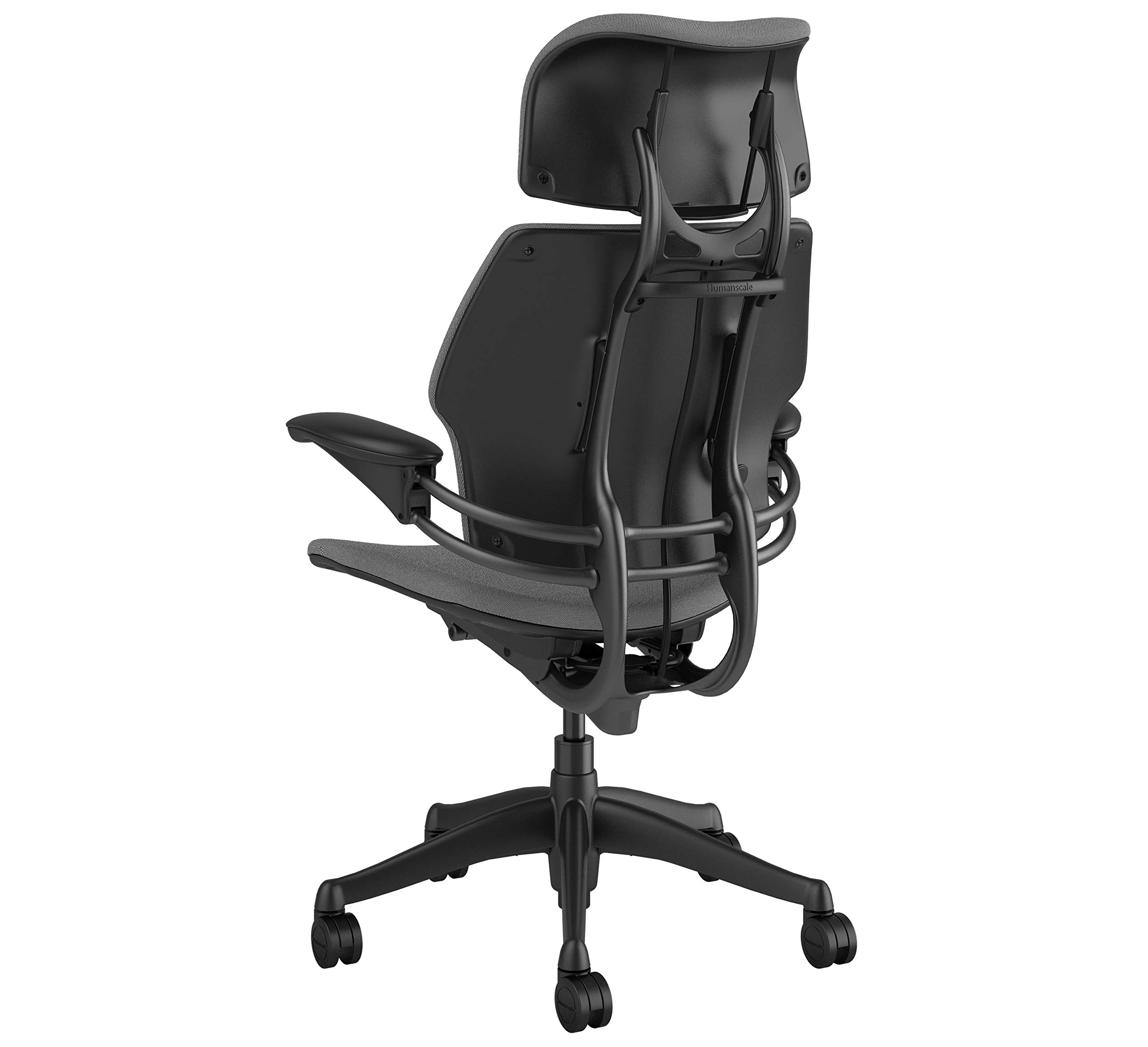Humanscale Freedom Ergonomic Office Chair with Headrest - Adjustable Arms & Wheels for Carpet - Perfect for Home & Office Workspaces