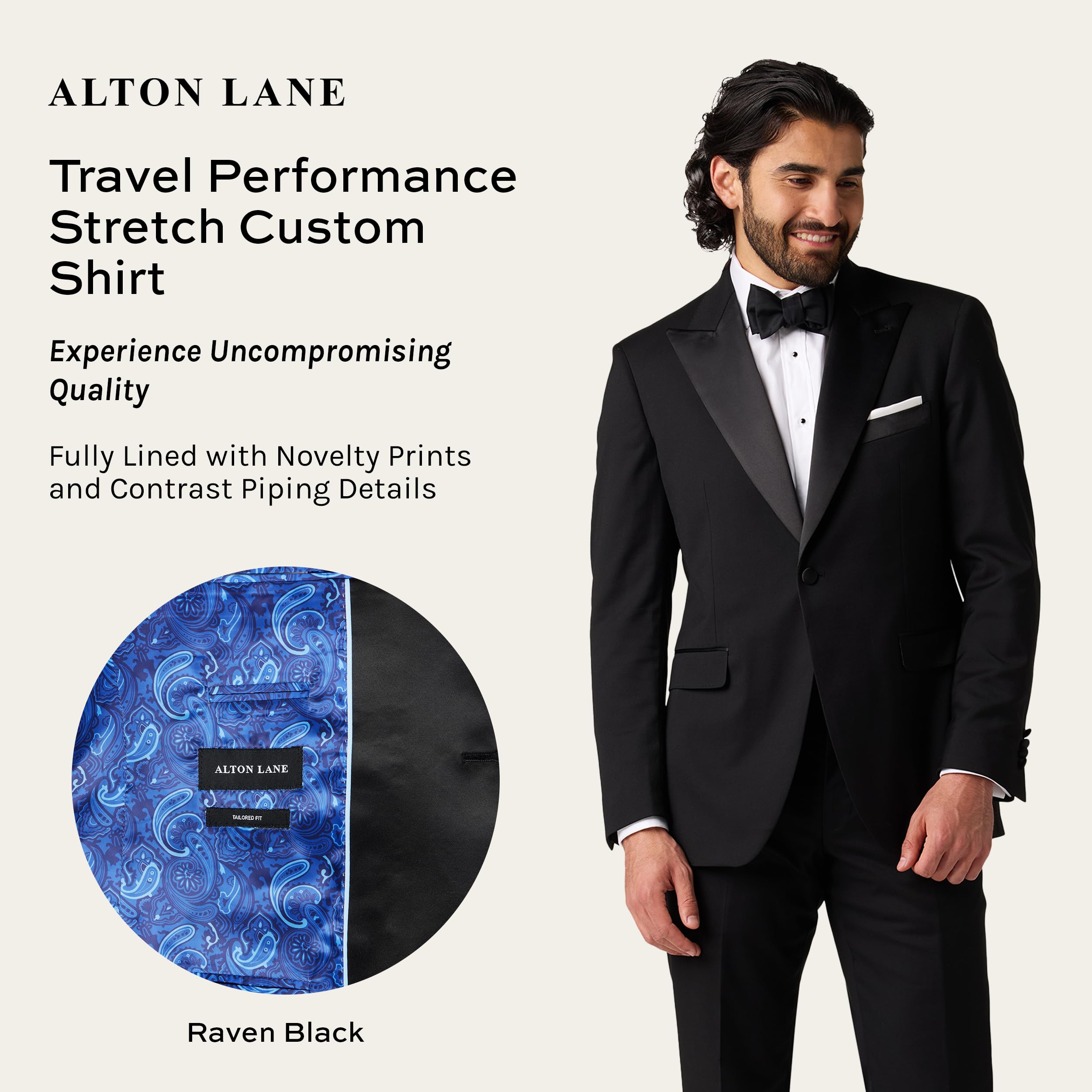 Premium Men's Tuxedo Suit - Tailored Fit Formal Wear for Weddings, Prom & Black Tie Events | Elegant Slim Fit Tuxedo Jacket & Pants Set | High Quality Menswear for Special Occasions