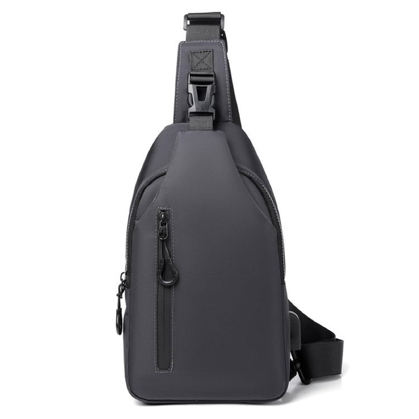 Men's & Women's Sling Bag - Crossbody Fanny Pack for Travel & Hiking (Grey) - Outdoor Adventures
