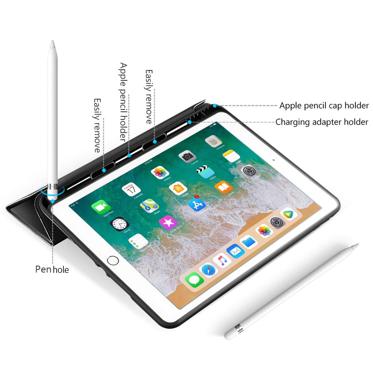 Premium Lightweight Trifold Smart Case for iPad Air 3 10.5