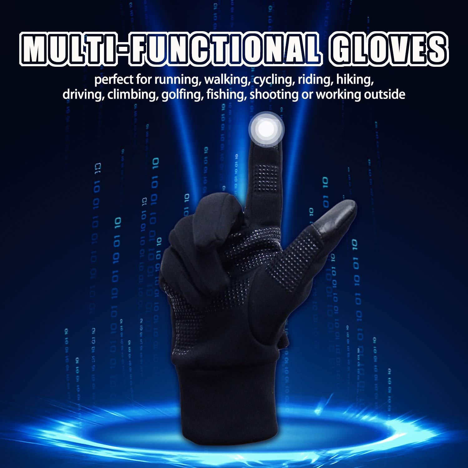 Coolomg Thermal Touchscreen Gloves for Men & Women - Winter Sports, Snowboarding, Skiing, Biking & Running - ST001 - Perfect for Cold Weather Outdoor Activities