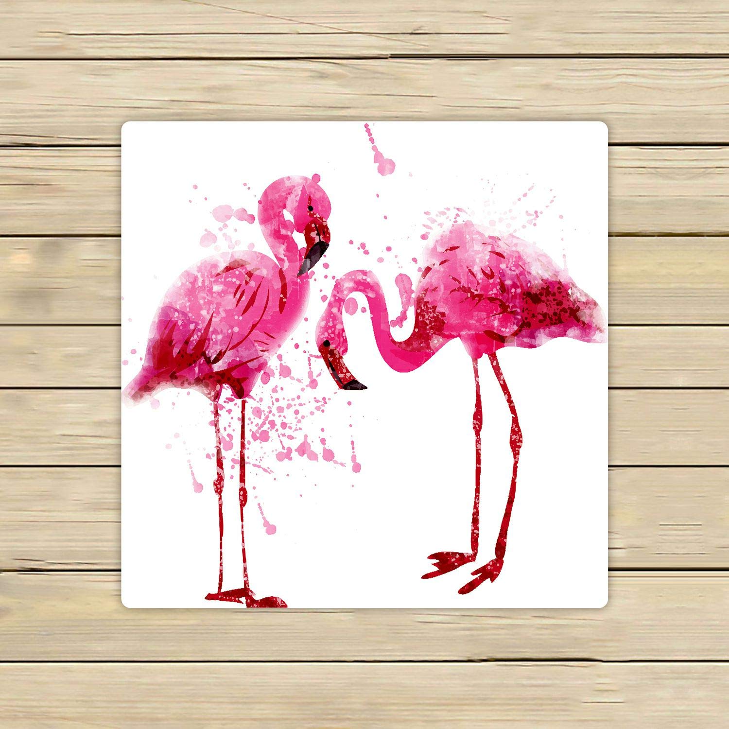 ABPHQTO Pink Flamingo Beach Towel - 13x13 Inch Soft Quick-Dry Microfiber Towel for Pool, Bath, Spa, Travel & Gym - Perfect for Swimming, Yoga, Lounging & Outdoor Activities