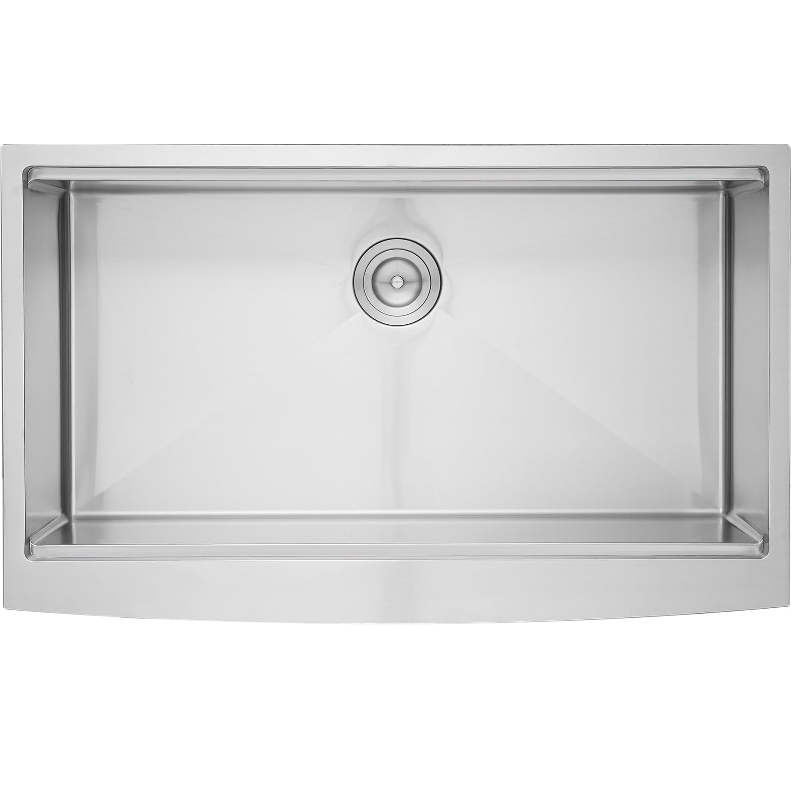 VEVOR 30 Inch Farmhouse Kitchen Sink - 304 Stainless Steel Top Mount Single Bowl with Drainboard & Accessories - Perfect for Workstation, Prep Kitchen, Bar, and Dishwashing - Durable Drop-In Sink for Modern & Rustic Home Decor