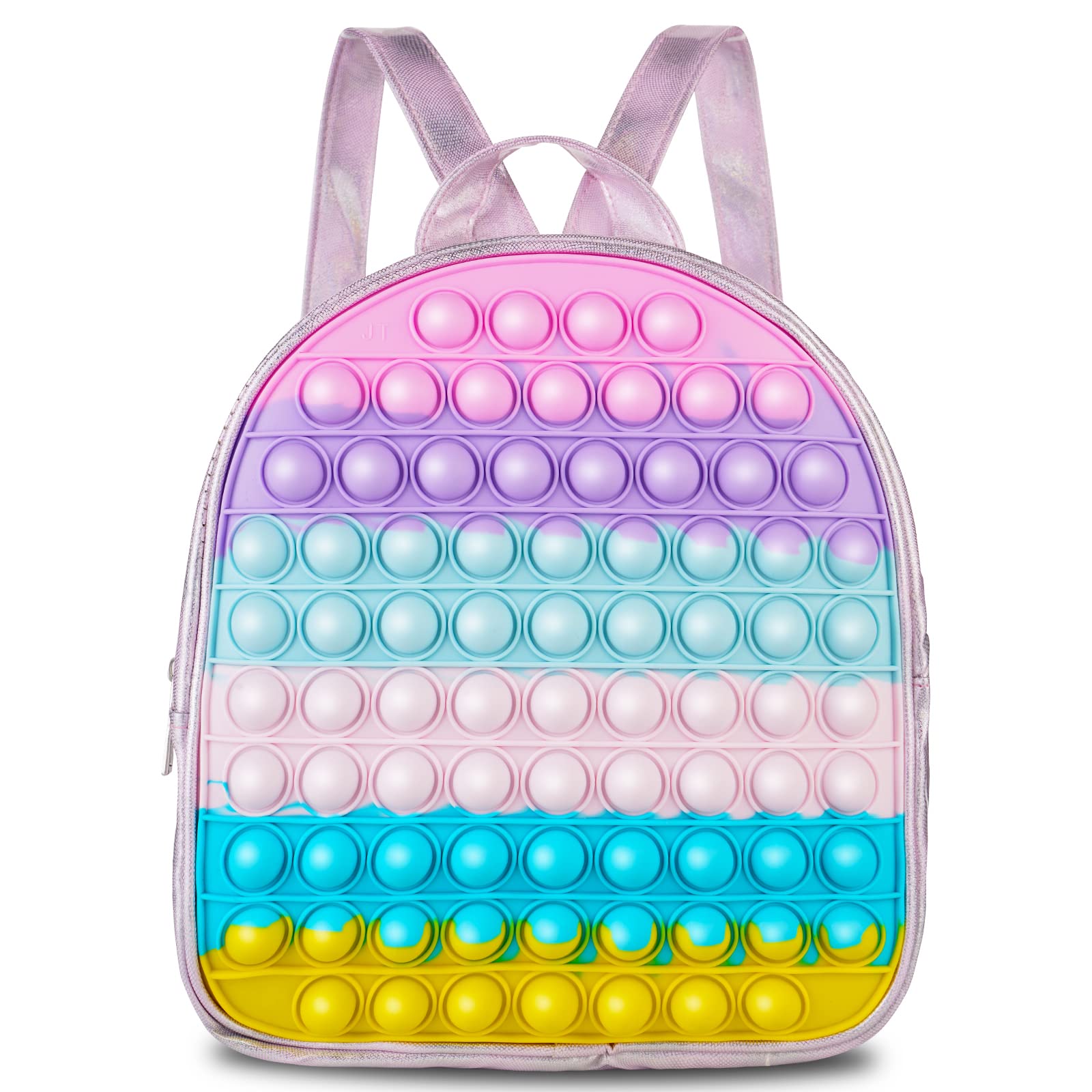 **Girls Pop Backpack with Fidget Toys - Christmas & Birthday Gift for Ages 2-8**
