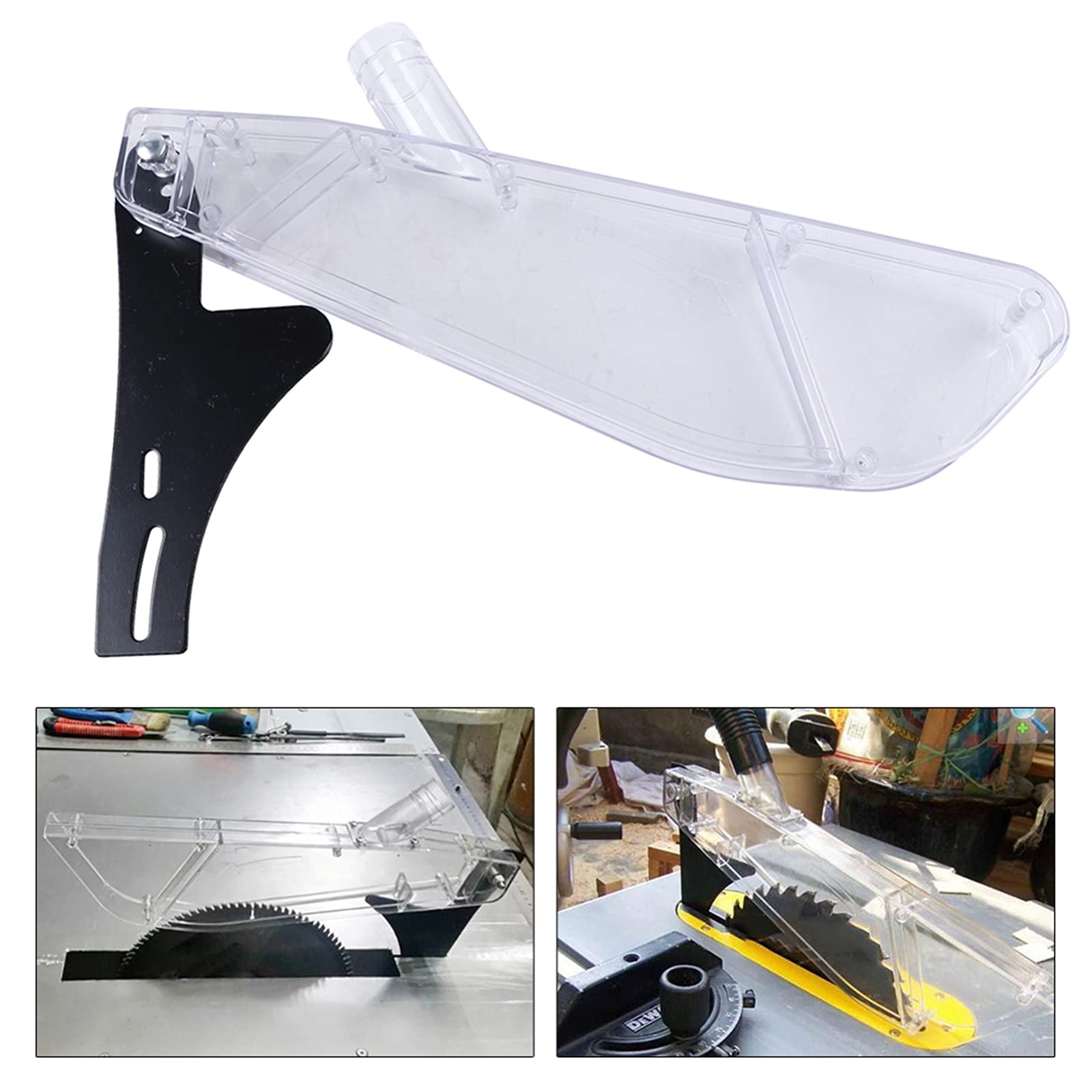 12 Inch Flip Saw Stand Table Saw Cover - Clear Plastic Glue Guard Woodworking Safety Protector for 12