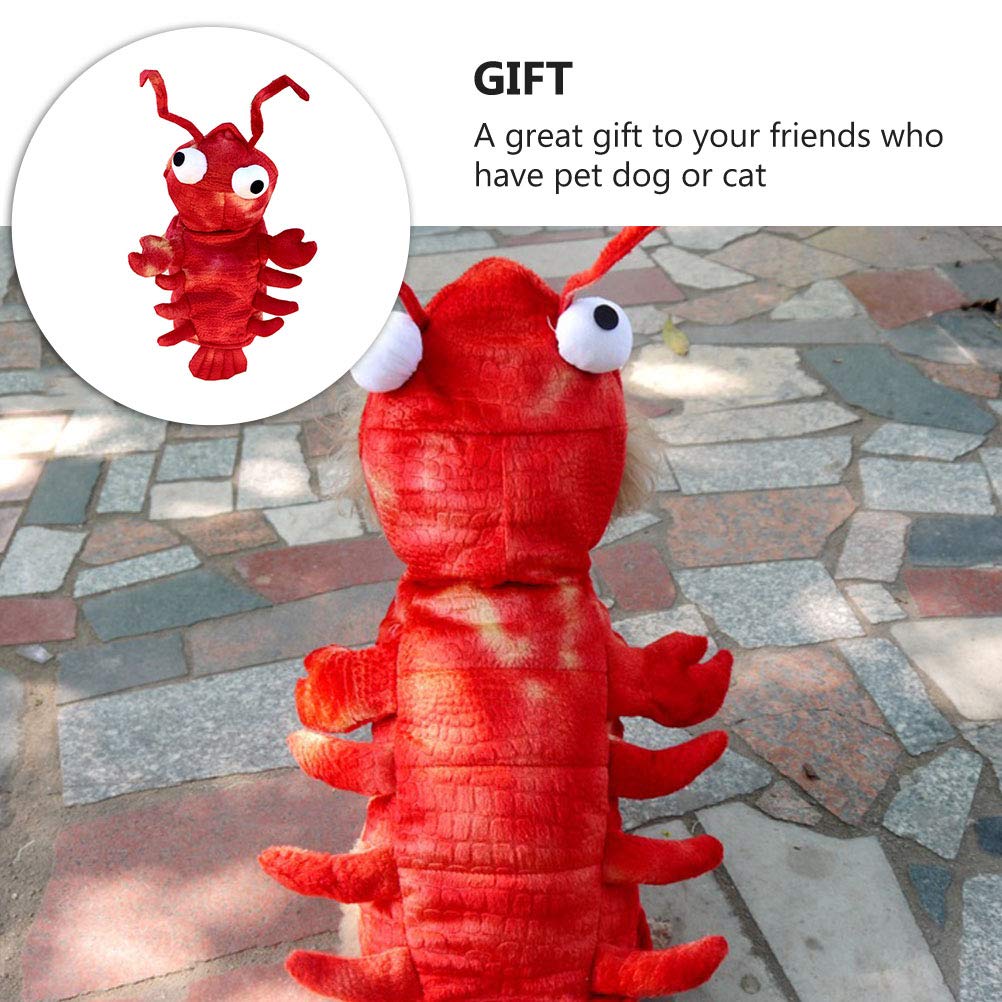 Red Lobster Halloween Costume for Dogs - Cute Pet Outfit & Dog Clothes for Halloween Party, Dress Up, Photo Shoots - Pet Supplies (Red)